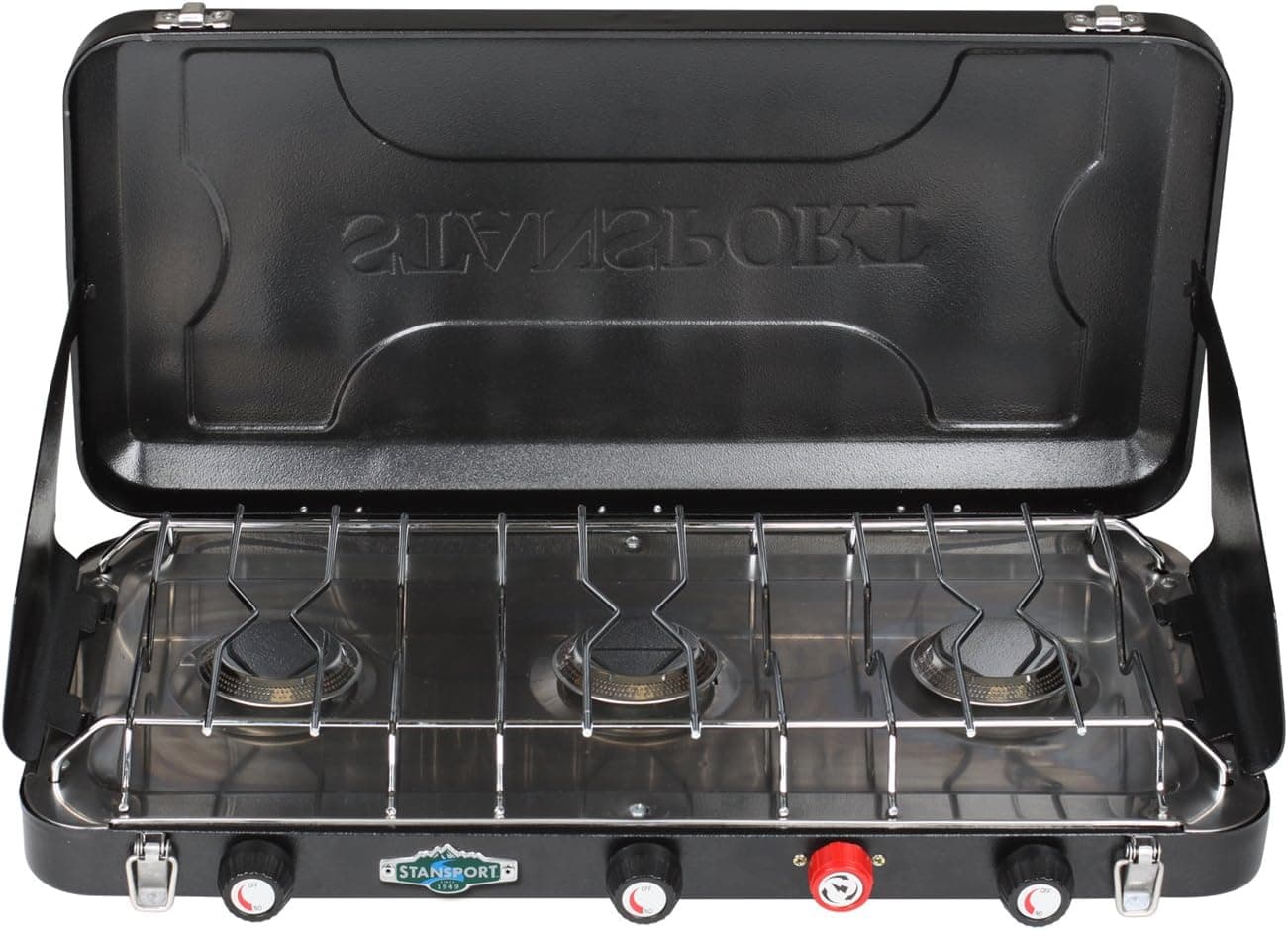 Stansport 3 Burner Piezo Igniter Propane Camp Stove