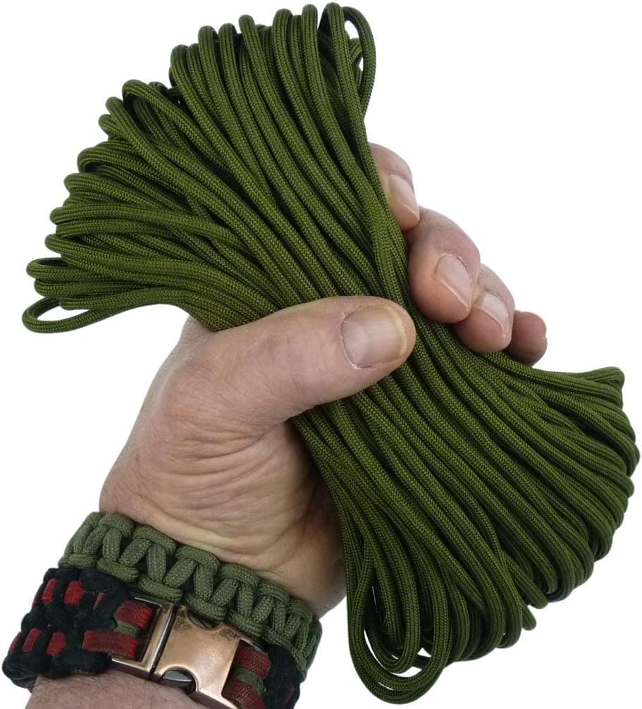MilSpec Paracord/Parachute Cord, 8 Internal Strands, 600 lb. Break Strength. Guaranteed Military Specification Compliant, 550 Survival Cord, Made in USA. 2 EBooks & Copy of MIL-C-5040H.