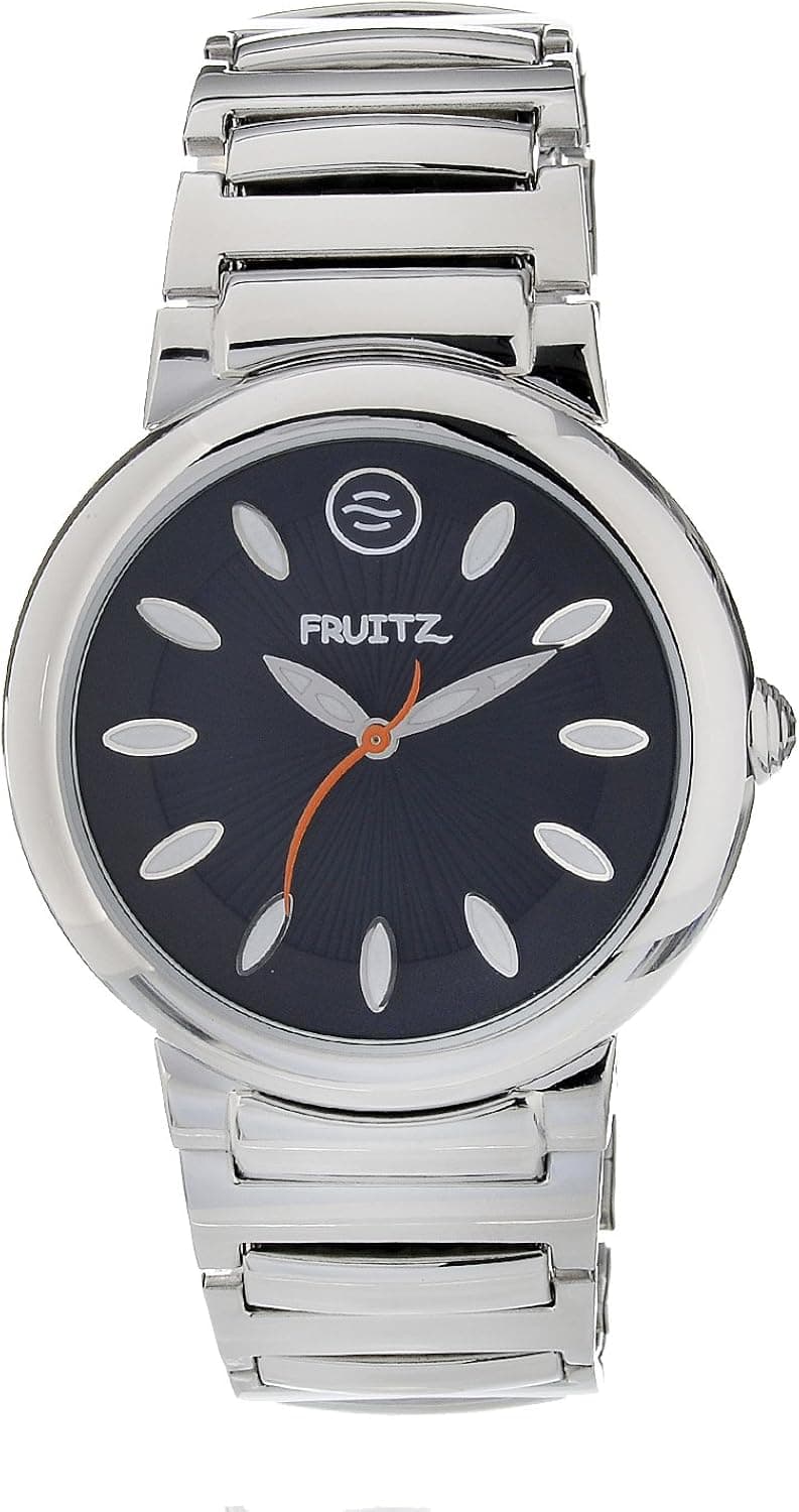 Philip Stein Men's F36S-B-EXB Quartz Stainless Steel Black Dial Watch