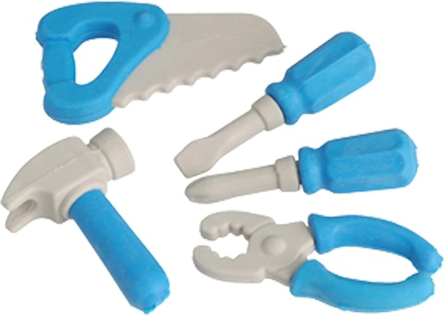 Lot of 10 Assorted Tool Theme Erasers
