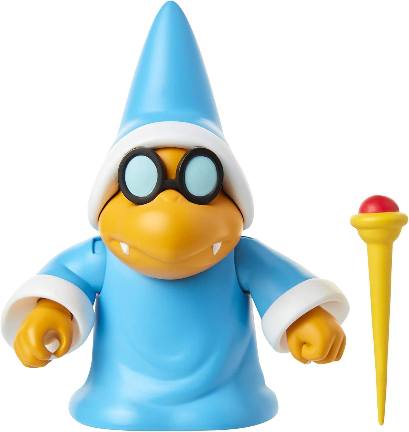 SUPER MARIO Nintendo Collectible Magikoopa 4" Poseable Articulated Action Figure with Wand Accessory, Perfect For Kids & Collectors Alike! For Ages 3+