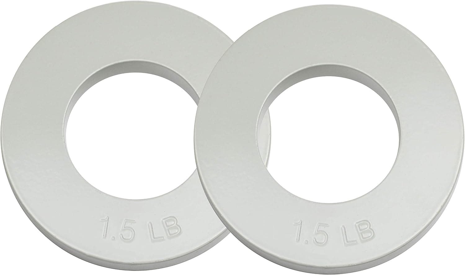 Logest Fractional Olympic Plates Set of 2 Plates - 1 LB 1.25 LB 1.5 LB (Choose Set) Fractional Weight Plates Designed for Olympic Barbells for Strength Training and Micro Plates Weight Plates