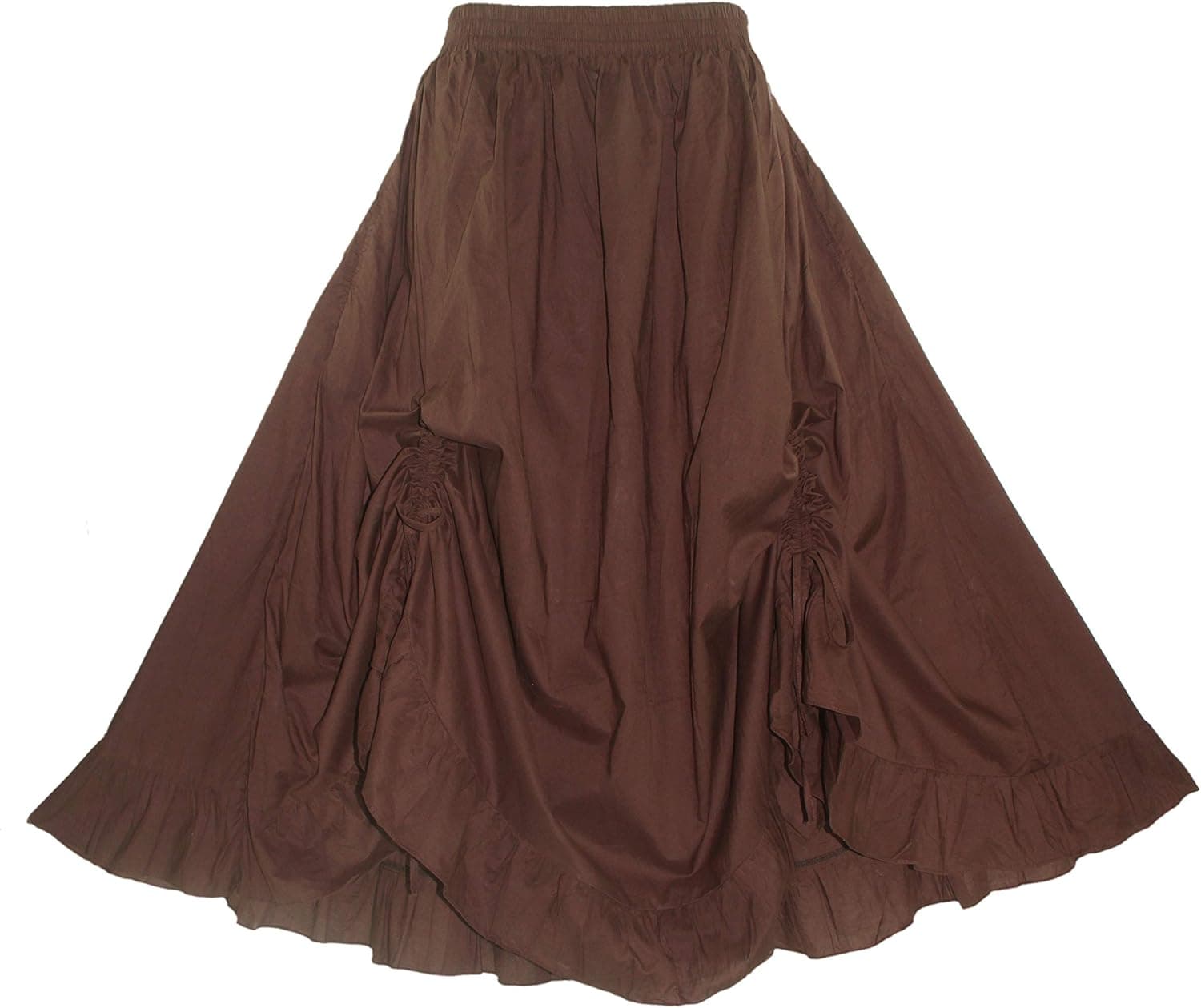 Beautybatik Women Cotton Boho Gypsy Long Maxi Victorian Plus Size Flare Skirt