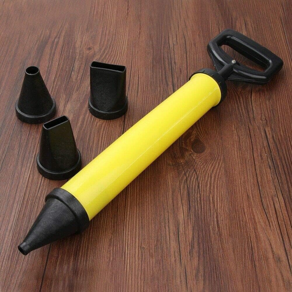 Mortar Pointing Grouting Gun Sprayer Applicator Tool Professional Multifunction Caulk Gun Stainless Steel Spray Gun with 4 Nozzles For Lime Cement Construction Tools