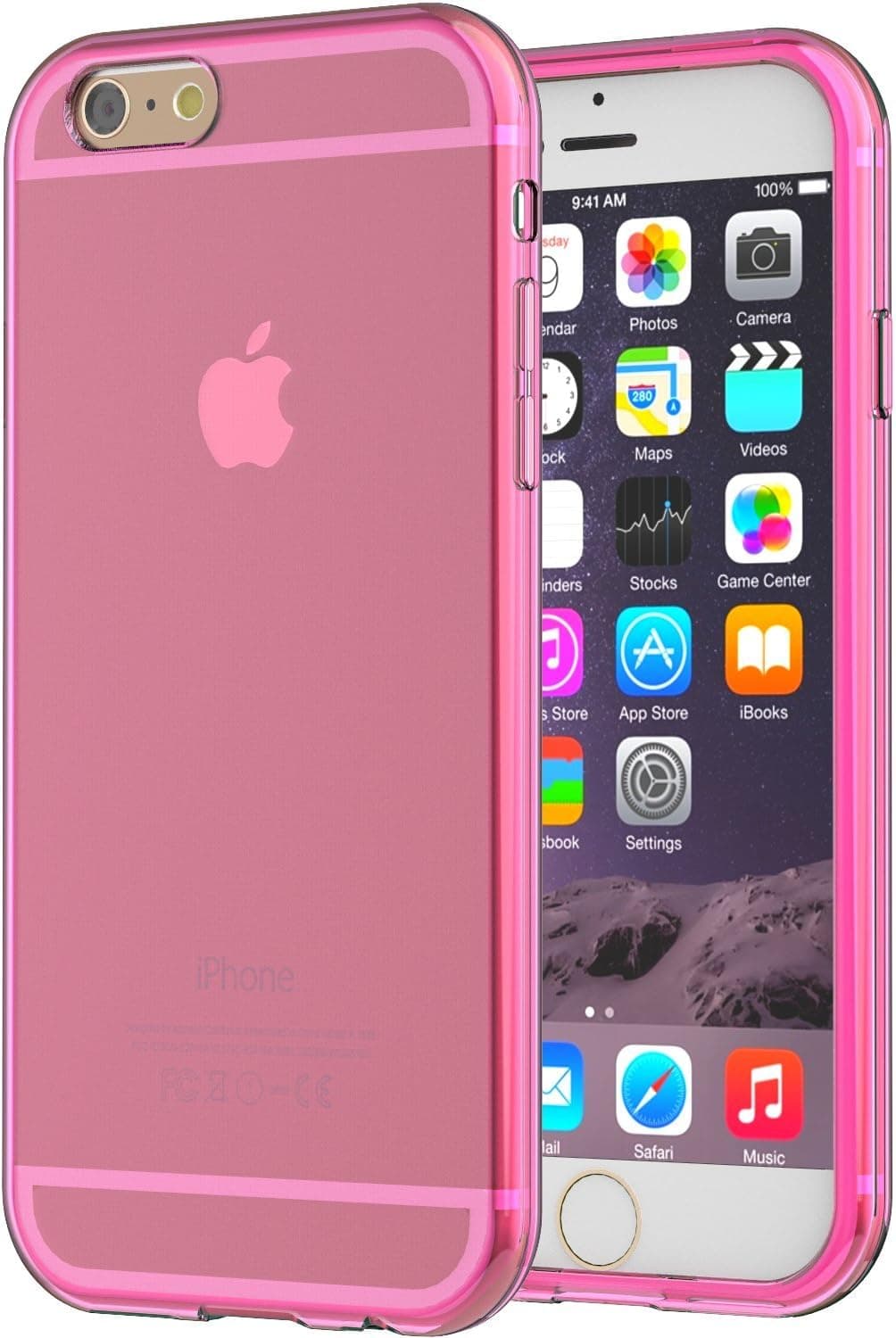 iPhone 6 Case, TruGlue {ULTRA SLIM} Transparent Perfect Fit Clear Case for iPhone 6 4.7 Inch - Rubber case (Pink)
