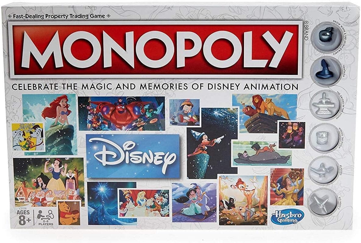 Hasbro Gaming Monopoly Disney Animation Edition Game