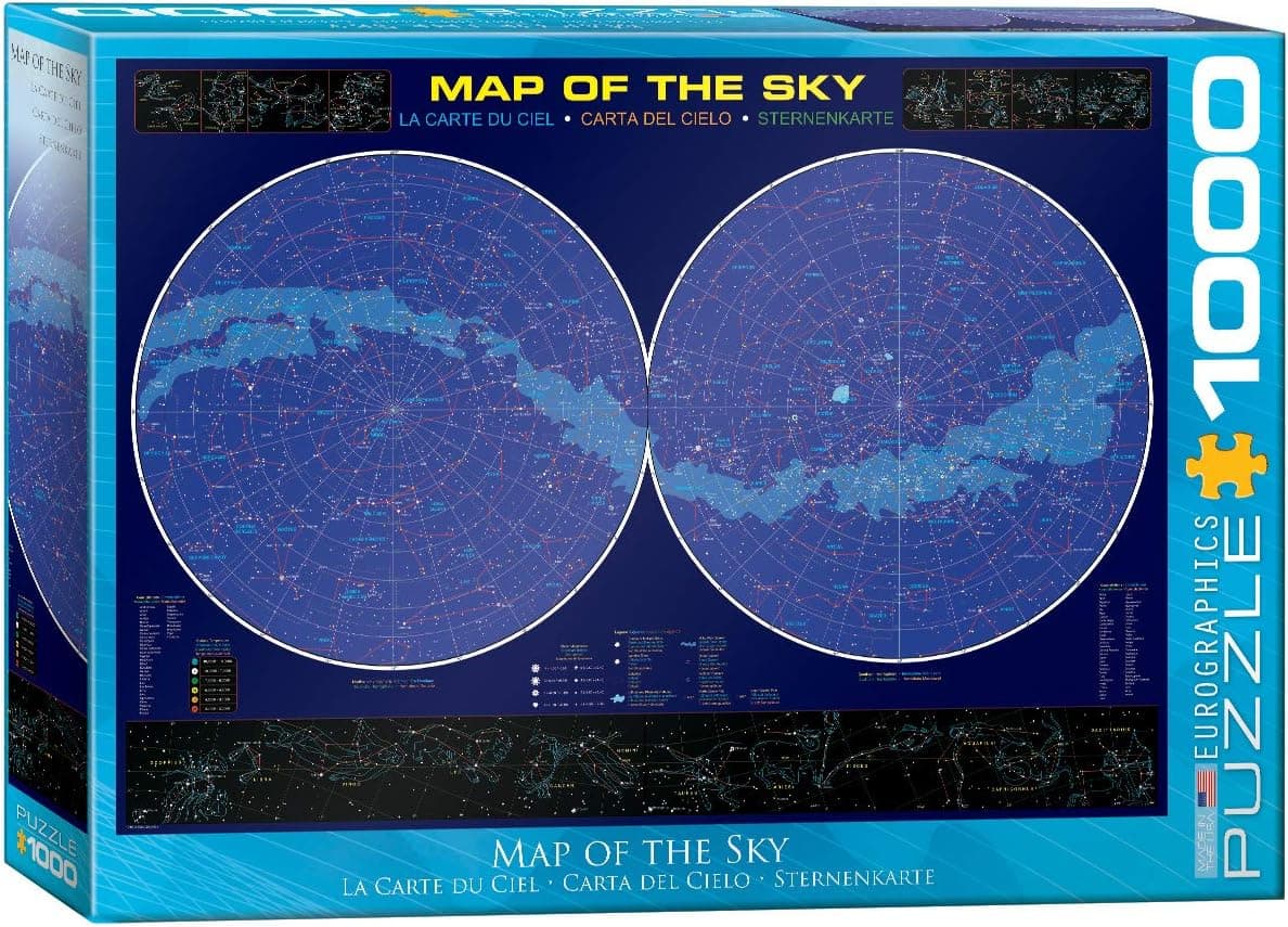 EuroGraphics Map of The Sky 1000 Piece Puzzle