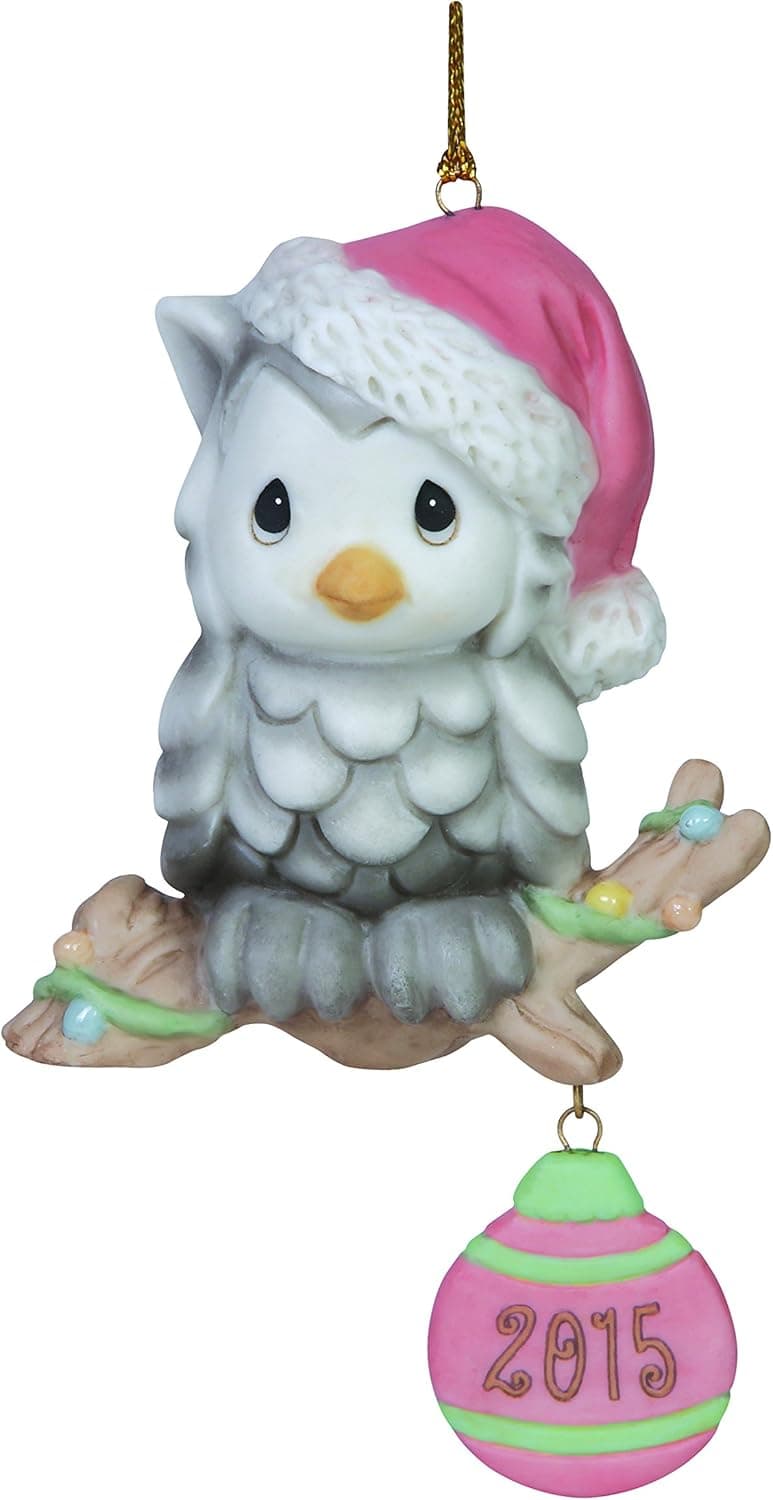 Precious Moments Owl be Home for Christmas 2015 Ornament