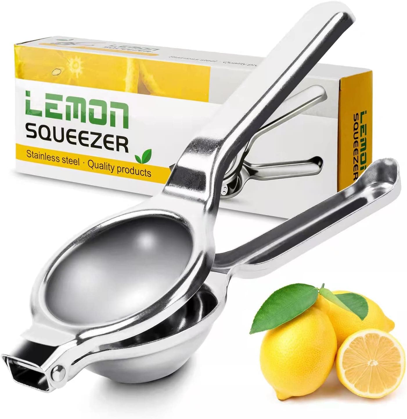 XingDaY Lemon Squeezer Stainless Steel Hand Lime Efficient Juicer Premium Quality Manual Professional For Home Kitchen Bar Counter Citrus Apply To Lemons, Oranges, color