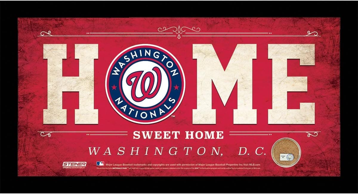 Steiner Sports MLB 6x12 Home Sweet Home Sign with Game-Used Dirt