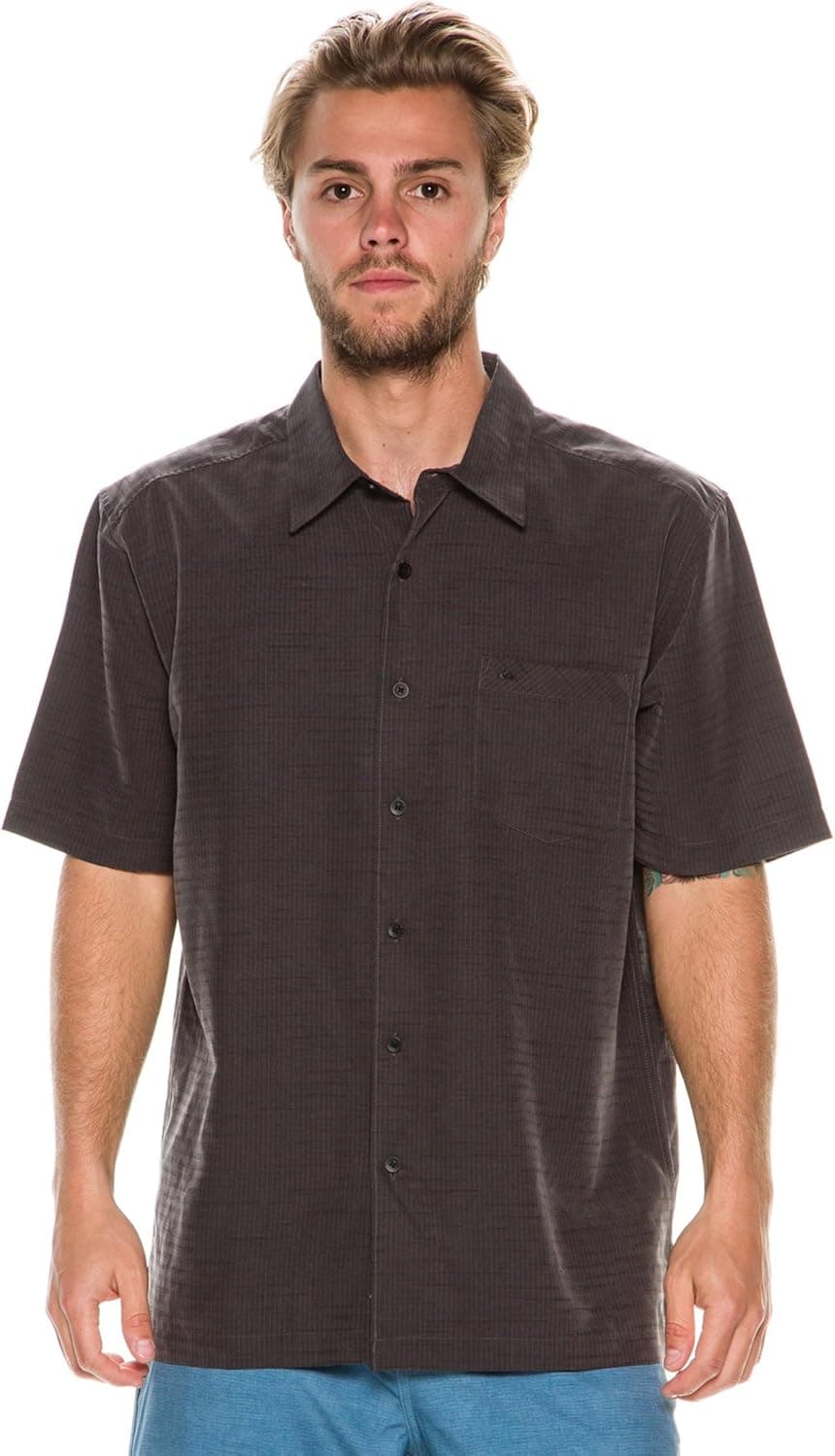 Quiksilver Mens Centinela 4 Black Shirts Size