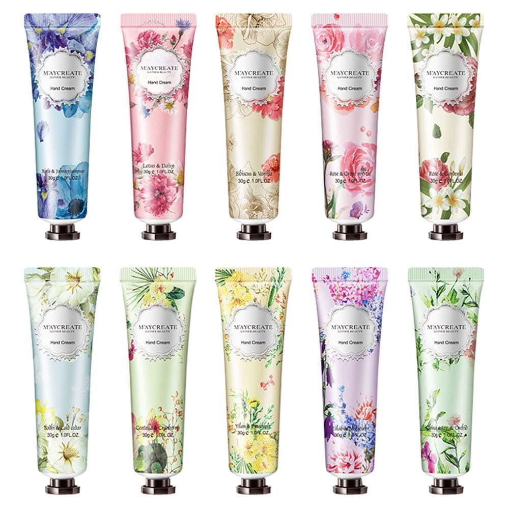 ALINICE Hand Cream Hand Moisturizer - Plant Fragrance Hand Cream Moisturizing and Nourishing Hand Care Cream for Working Hands, Repair Anti Aging Anti Chapping,10Pcs