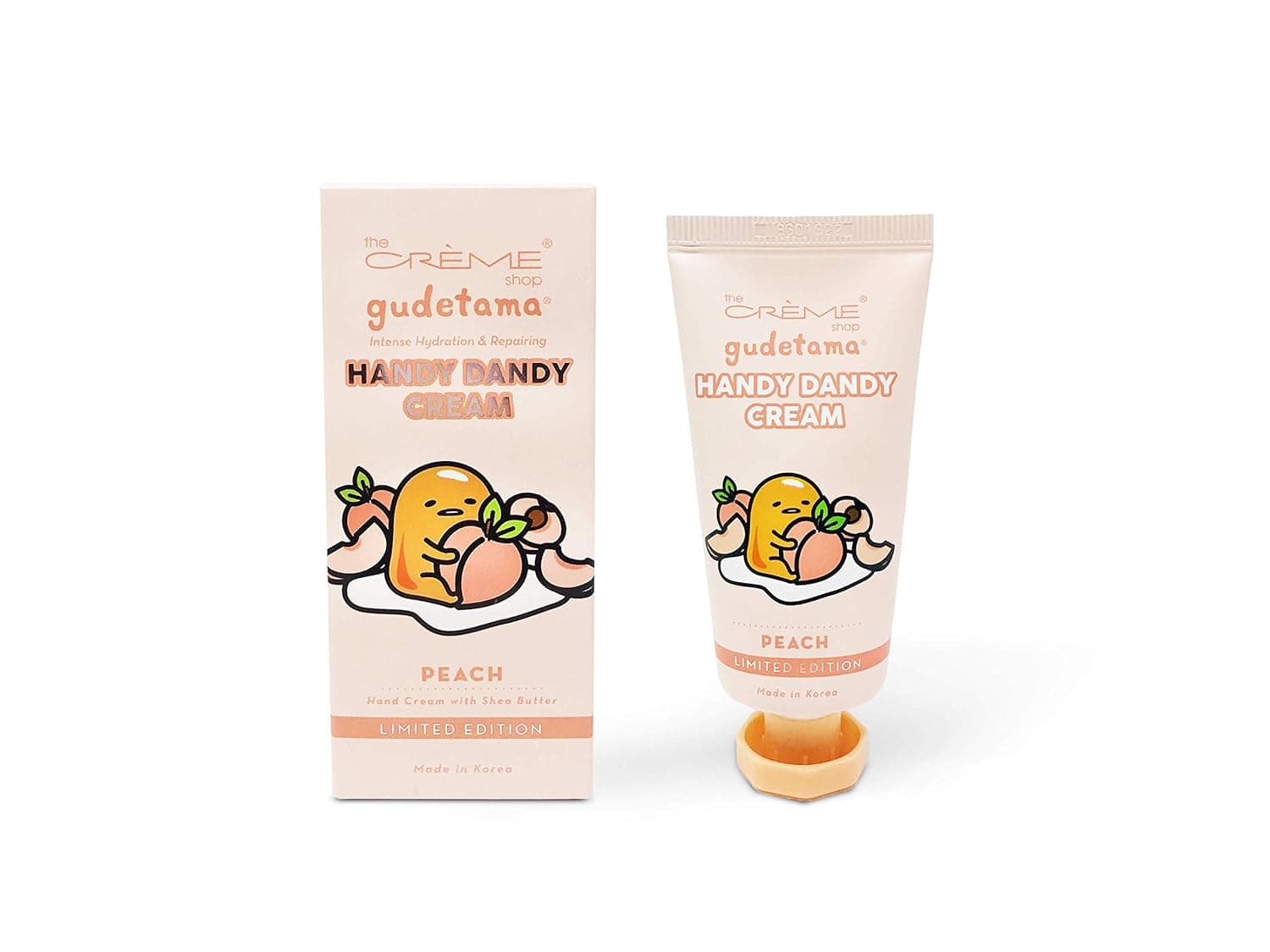 The Crème Shop Korean Cute Scented Pocket Portable Soothing Advanced Must-Have on-the-go - The Crème Shop x Sanrio Hello Kitty Handy Dandy Cream (Peach)