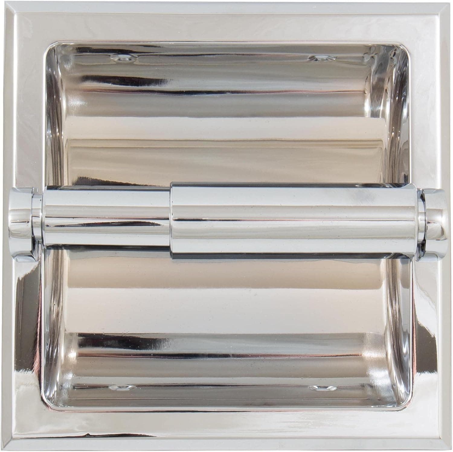 Recessed Paper Holder, Polished Chrome by Stone Harbor Hardware