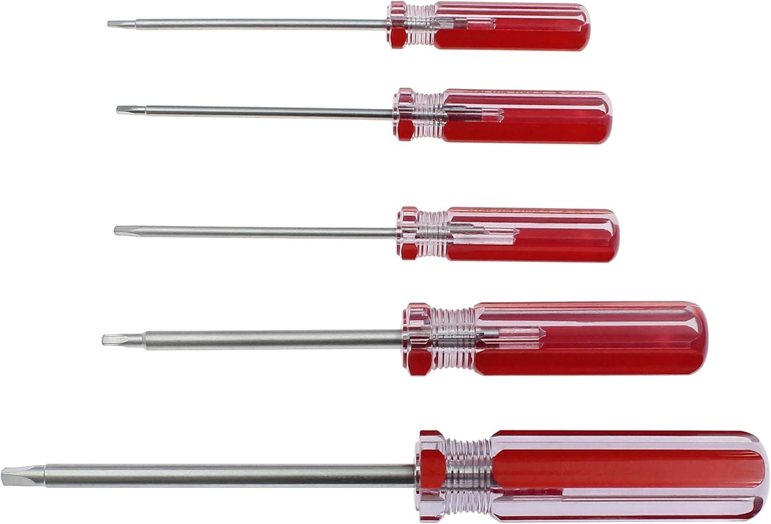 Kyuionty 5Pcs Triangle Head Screwdriver Set Magnetic Screwdriver 1.8mm, 2.0mm, 2.3mm, 2.7mm, 4.2mm, Triangle Screws Driver Tool for Toy Repair & Battery Replacement