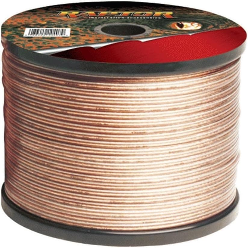 Raptor S12-500 12 Gauge Clear Speaker Wire