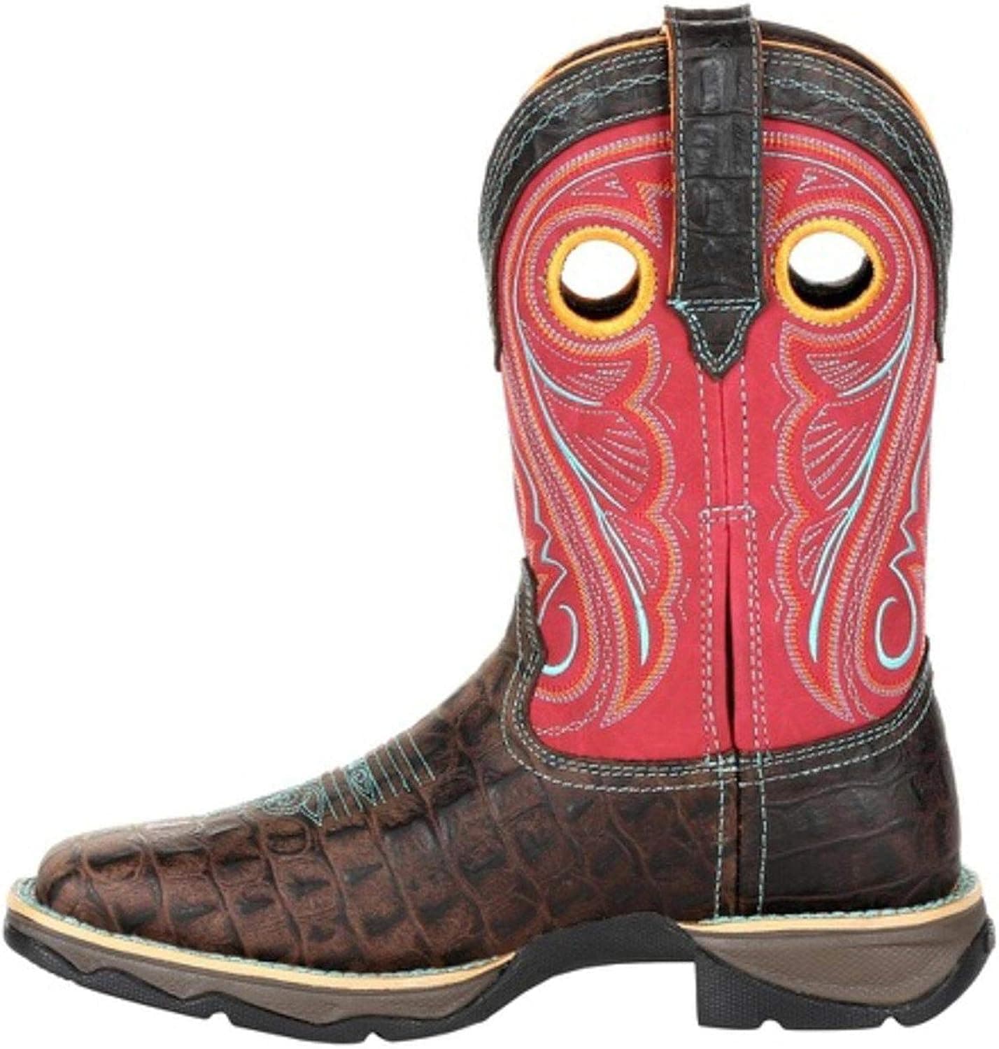 Durango Lady Women's Gator Emboss Western Boot Size 7.5(M)