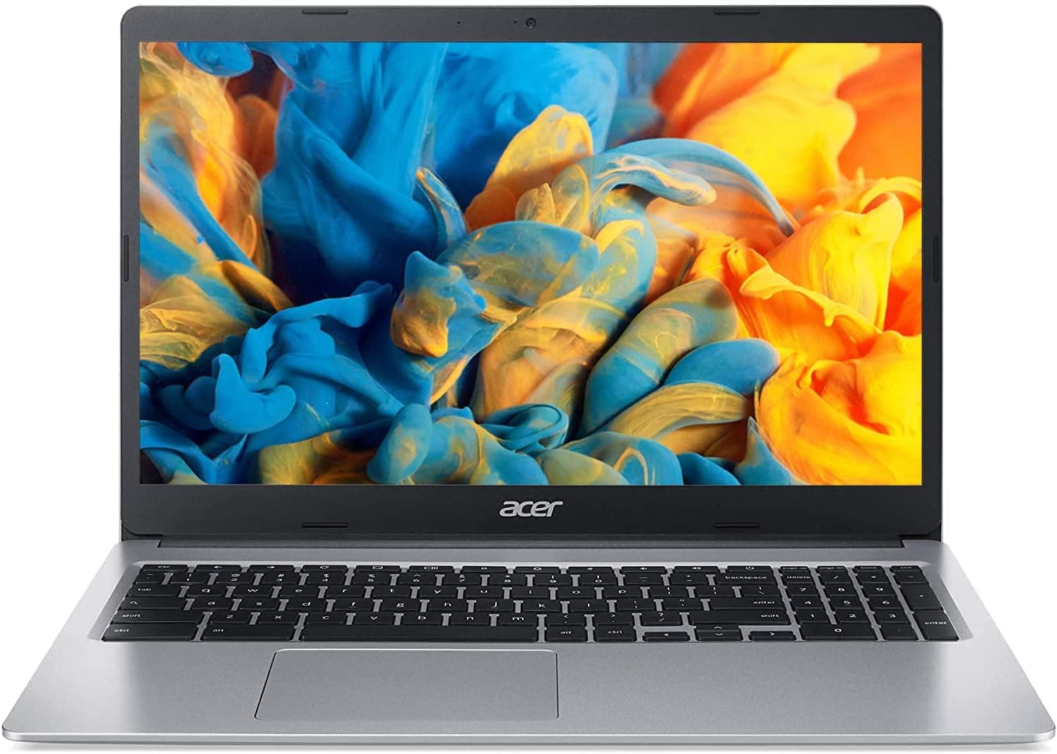 Acer 2022 15inch HD IPS Chromebook, Intel Dual-Core Celeron Processor Up to 2.55GHz, 4GB RAM, 32GB Storage, Super-Fast WiFi Up to 1300 Mbps, Chrome OS-(Renewed) (Dale Silver)