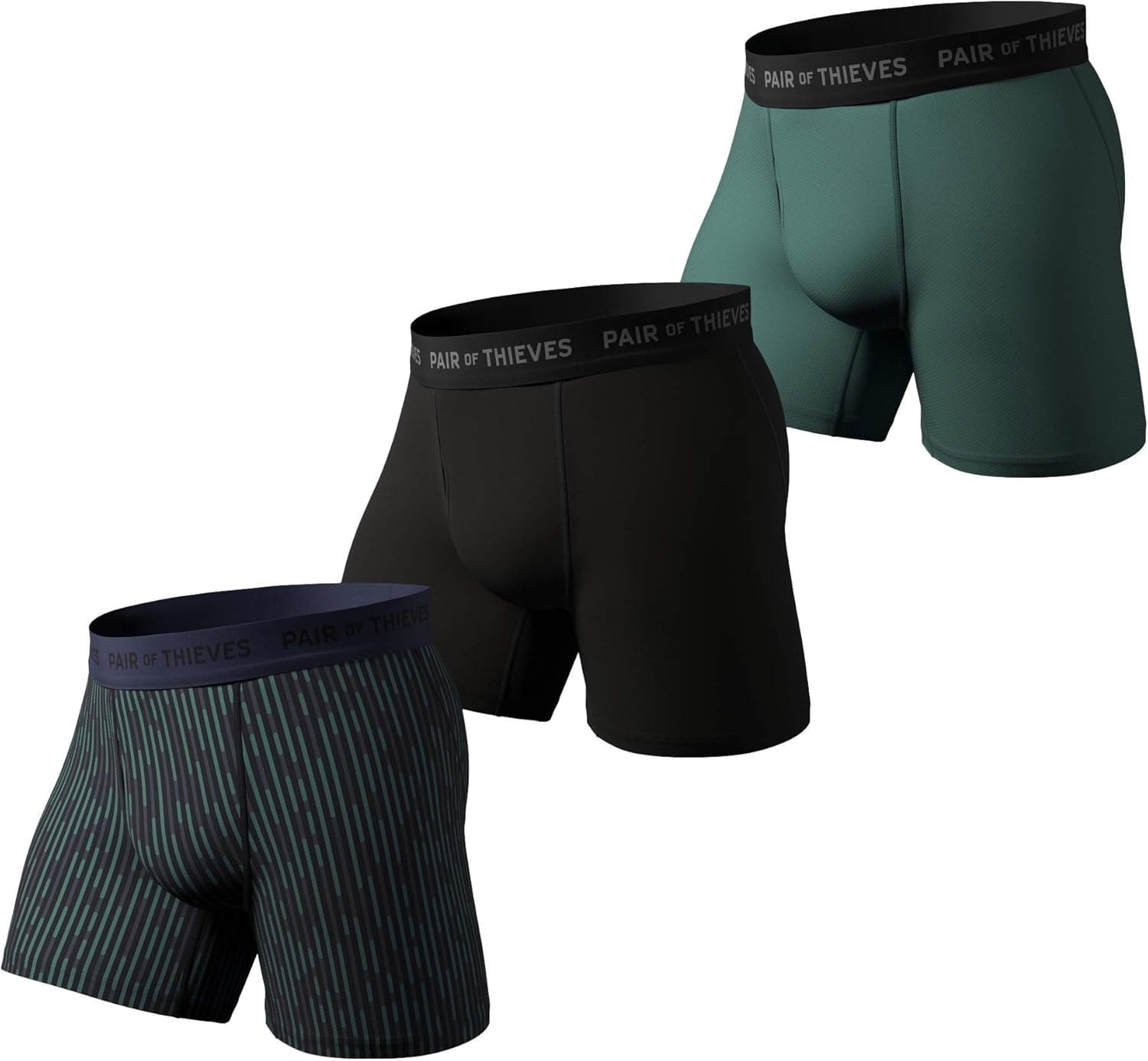 Pair of Thieves Super Fit Underwear for Men Pack - 3 Pack Boxer Briefs - AMZ Exclusive