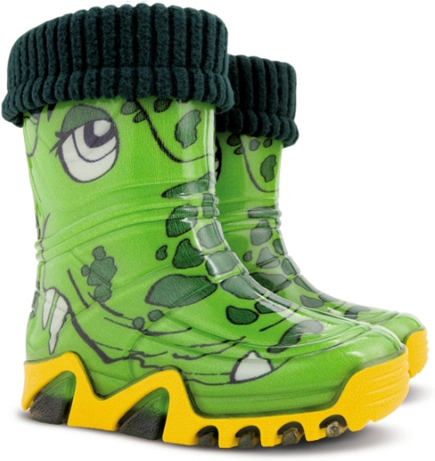 Kids Boys Girls Wellies Wellington Boots Rainy Snow Modern Design Size 5-13 O