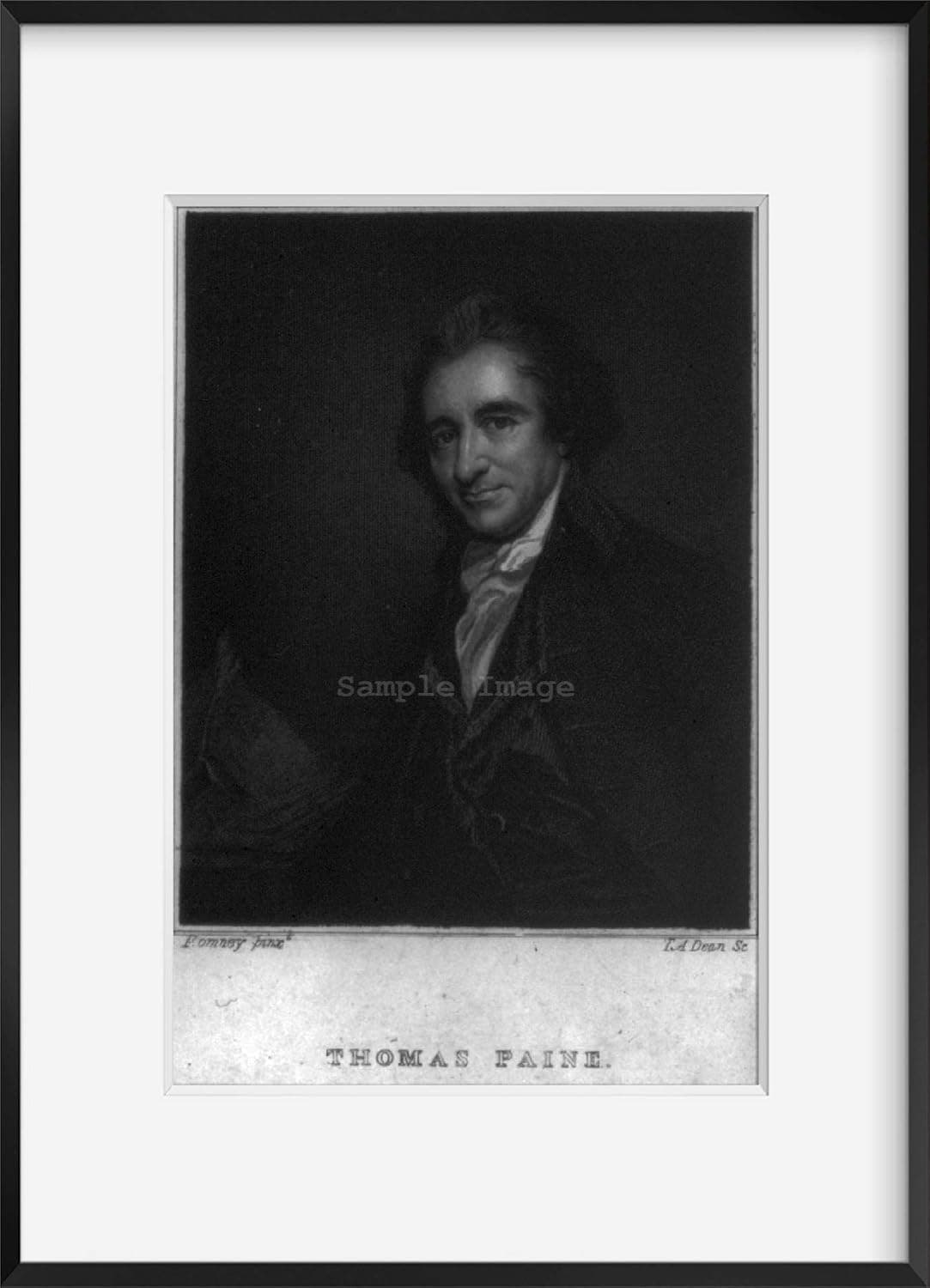 INFINITE PHOTOGRAPHS Photo: Thomas Paine, Author, Philosopher, TA Dean, 1830