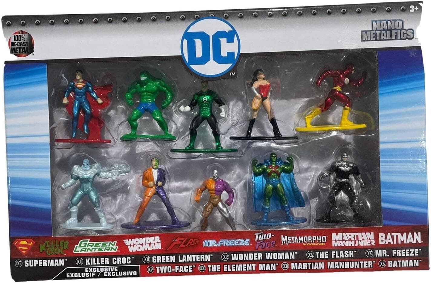 Nano Metalfigs DC Comics 10-Pack Set 1