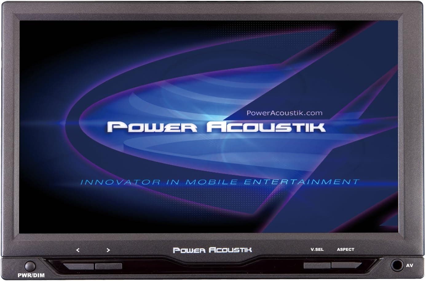 POWER ACOUSTIK PD-740NB Multimedia 7-Inch Flip Out Screen In Dash DVD with iPod Certified Input