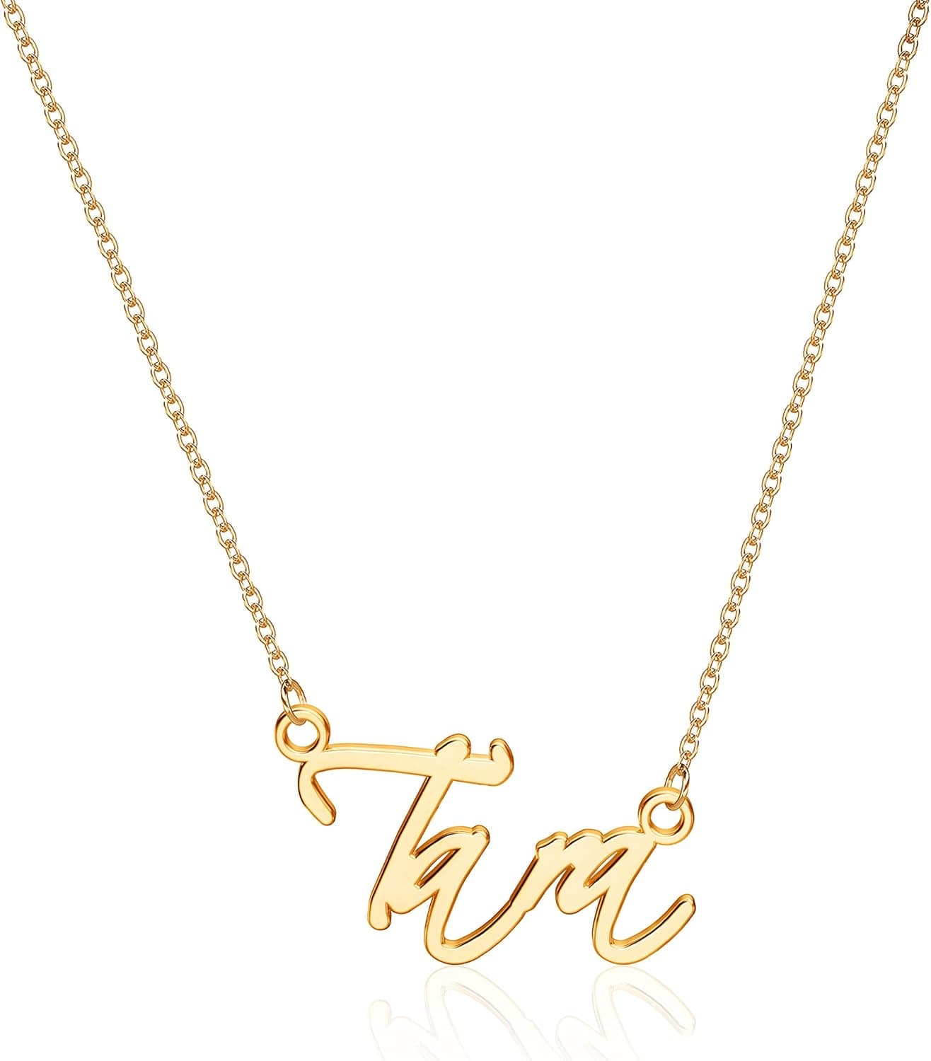 MONOZO Tara Necklace Personalized, 14K Gold Filled Tara Name Necklace Girls Women Nameplate Necklace Personalized Jewelry Gifts for Birthday Mothers Day Thanksgiving Day Valentines Day Christmas Day