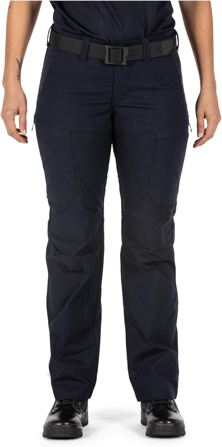 5.11 Tactical Women's Apex Cargo Work Pants, Flex-Tac Stretch Fabric, Gusseted, Teflon Finish, Style 64446, Dark Navy, 8 Long