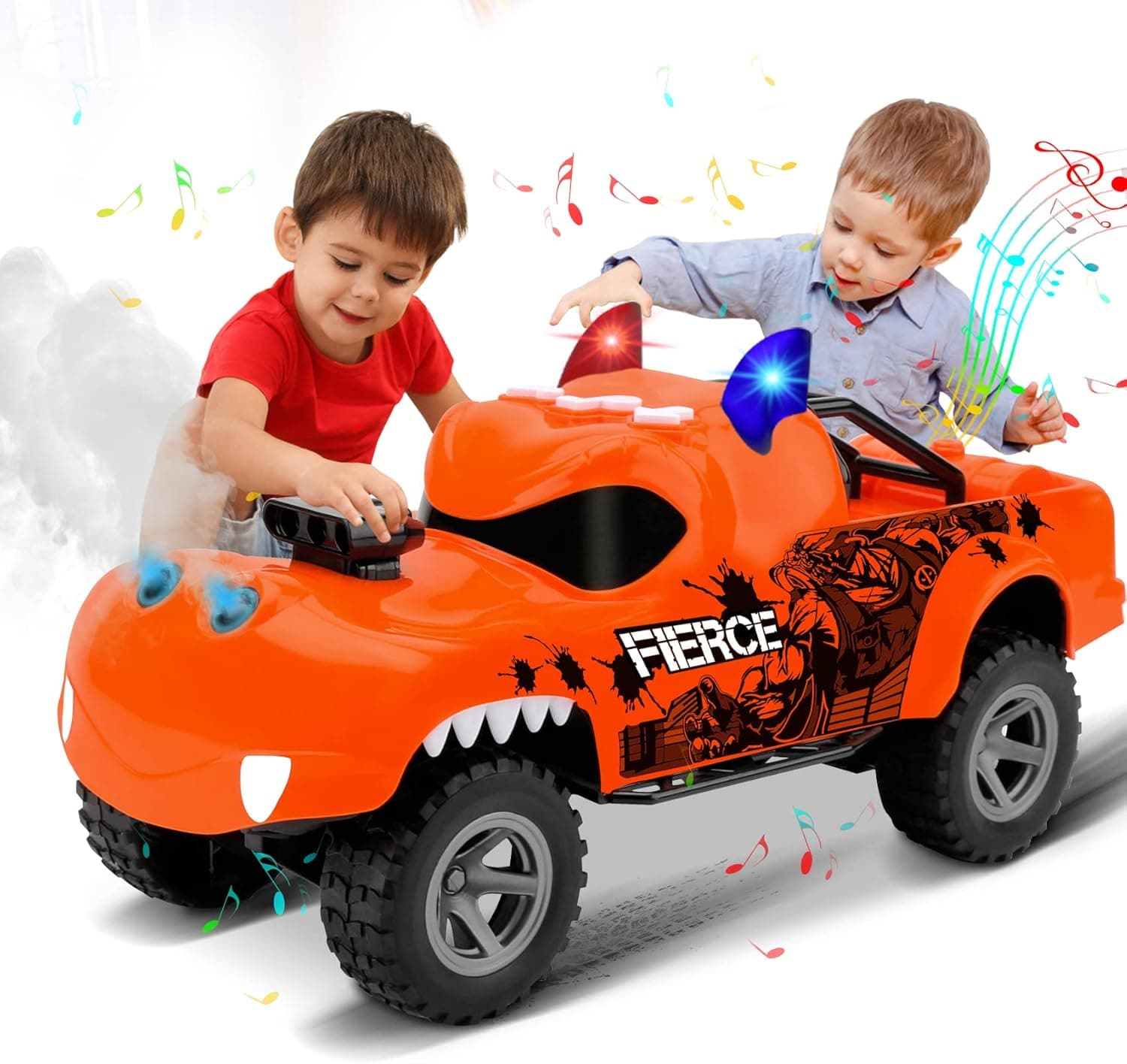 Dinosaur Toys for Boy Toys - Dino Monster Spray Truck for Boys | Dynamic Kids Toys with Three Modes Game Spray Light | Toddler Toy Cars for Age 3 4 5 6 7 Boy Girl Gift | Dinosaur Toys for Kids 3-5 5-7