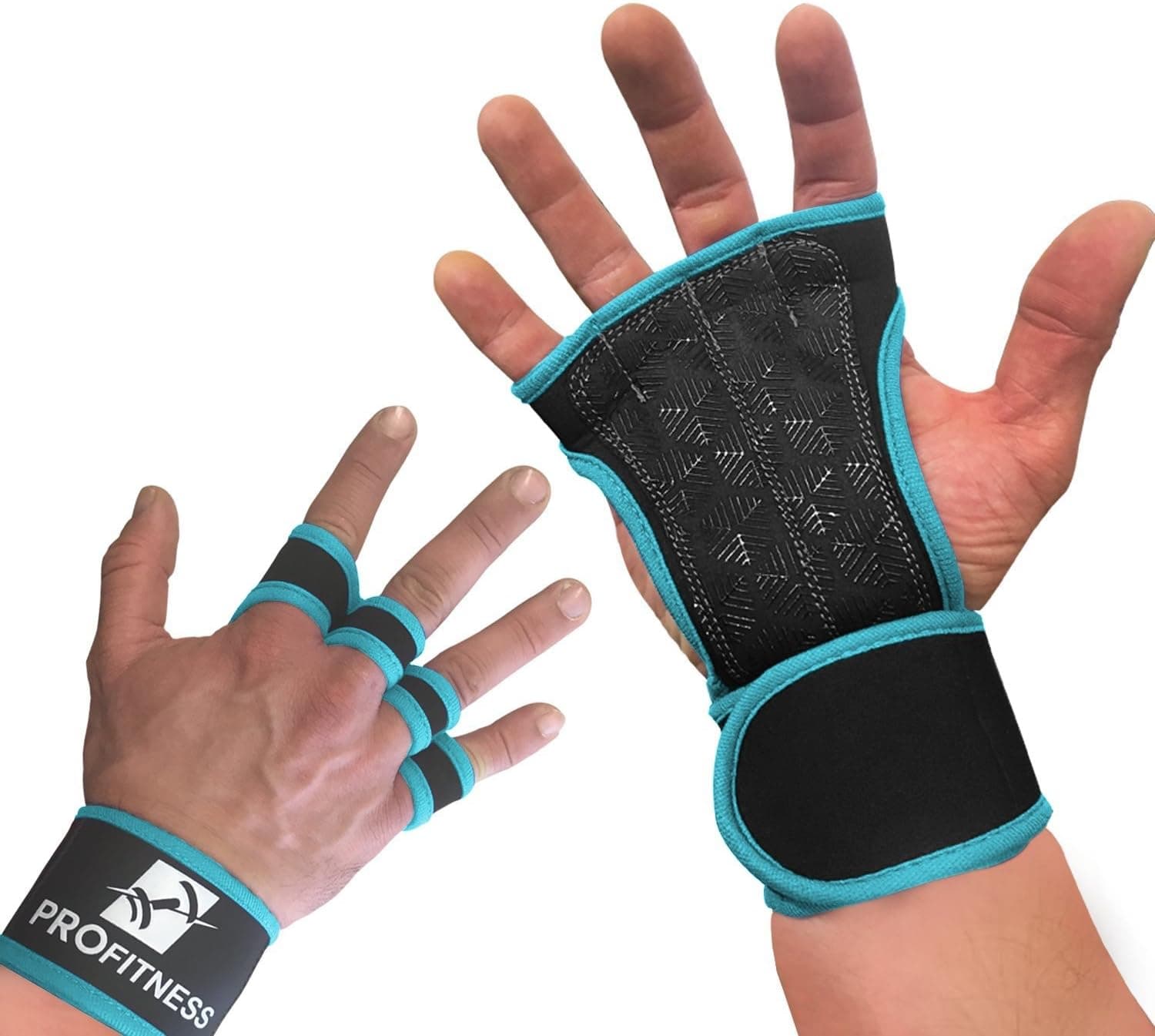 ProFitness Cross Training Gloves Non-Slip Palm Silicone Weight Lifting Glove to Avoid Calluses | Perfect for WODs & Weightlifting | with Wrist Wrap Support, Ideal for Both Men & Women…