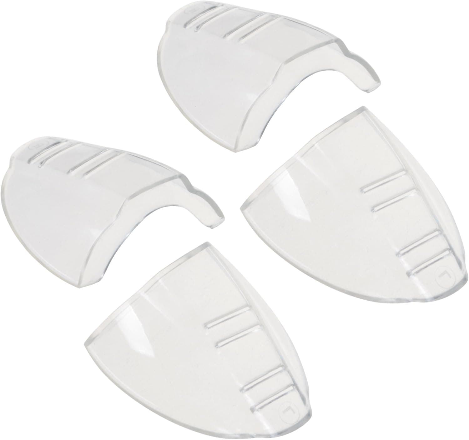 BCP 2 pairs Clear Color Slip On Clear Side Shield for Safety Glasses