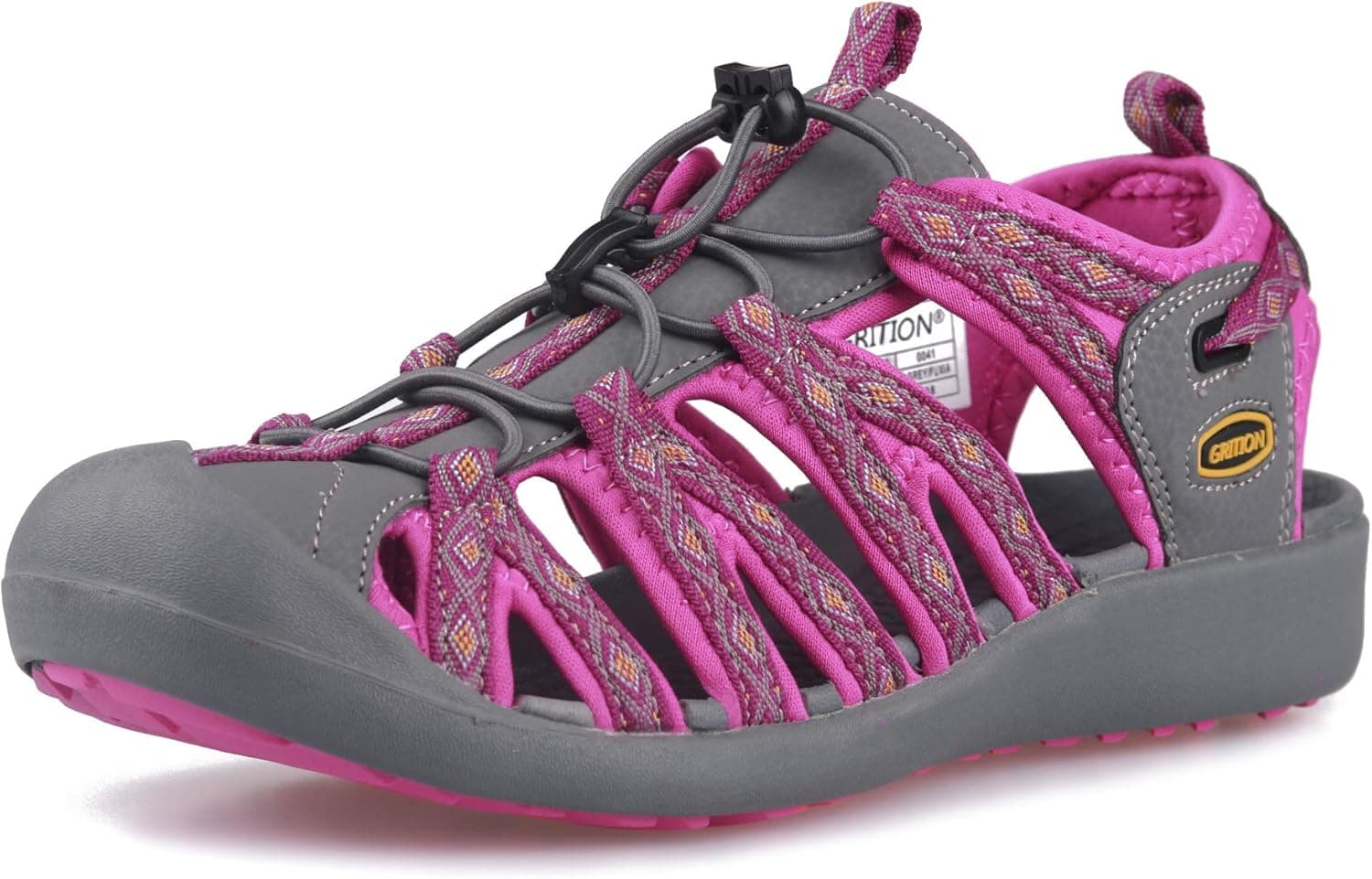 GRITION Hiking Sandals Women Closed Toe, Waterproof Lightweight Adjustable Hiking Athletic Sandals, Breathable For Beach Summer Adventure Comfortable Outdoor Sport.