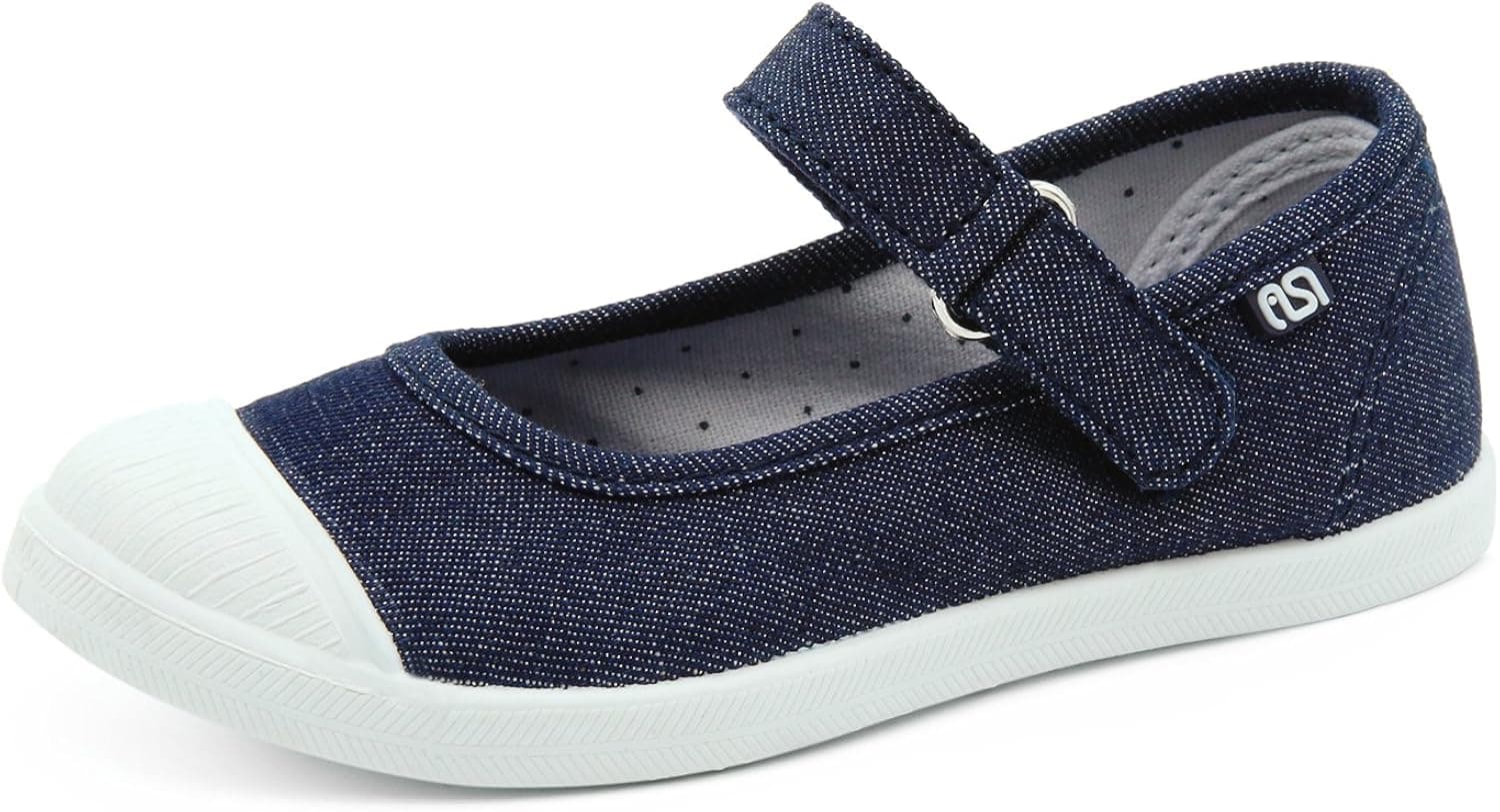 SNUOEN Girls Canvas Boat Shoes Toddler Princess Marry Jane Outdoor Sneakers