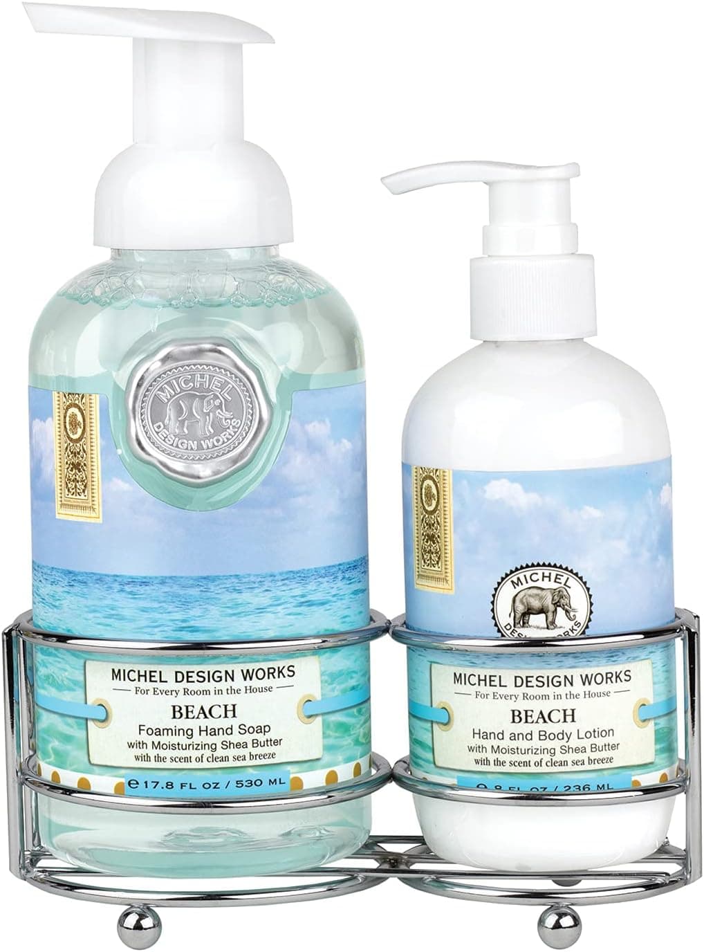 Michel Design Works Handcare lotion and soap Caddy, Beach