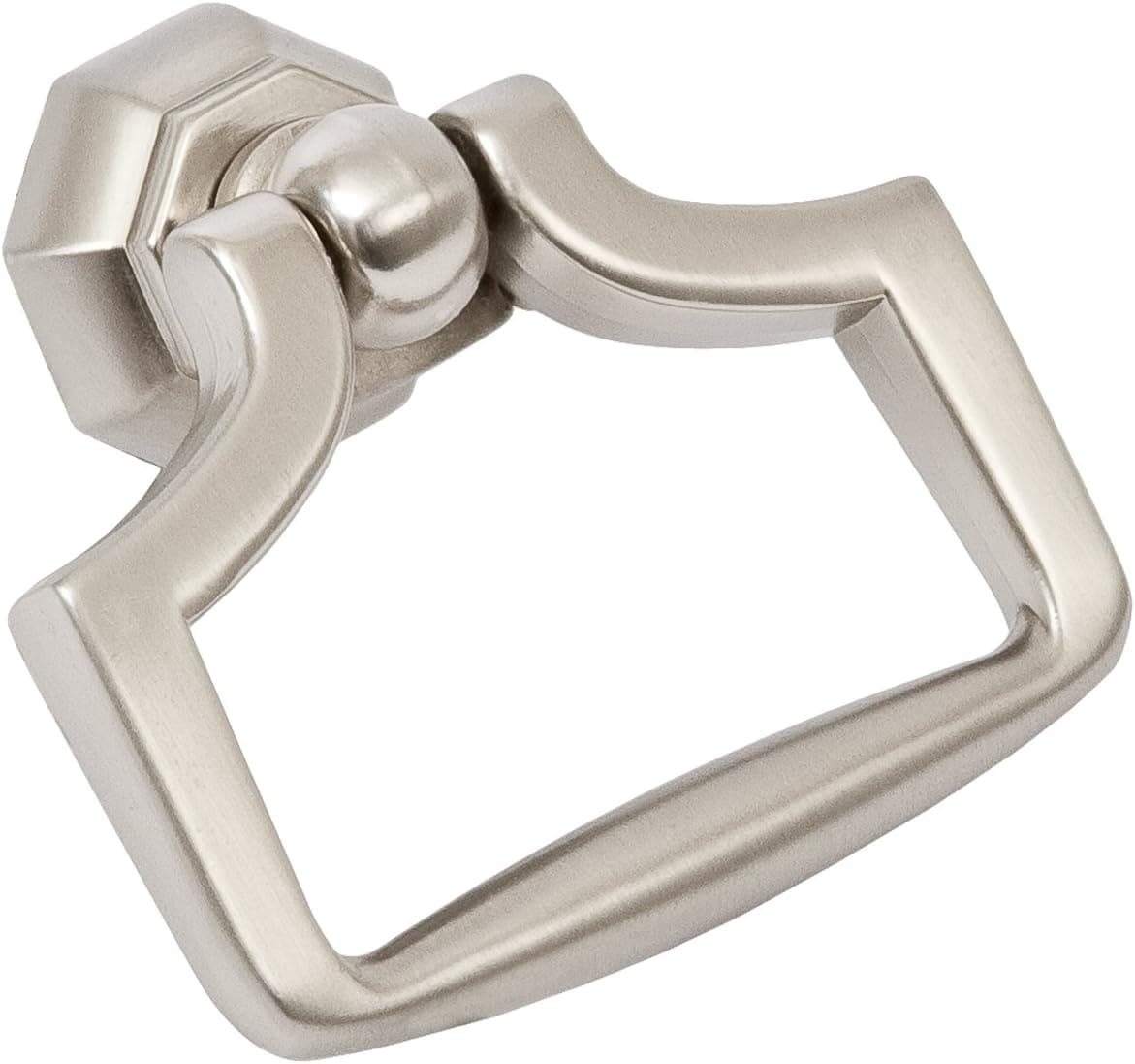 Sumner Street Home Hardware Symmetry Octagon Ring Pull - Satin Nickel