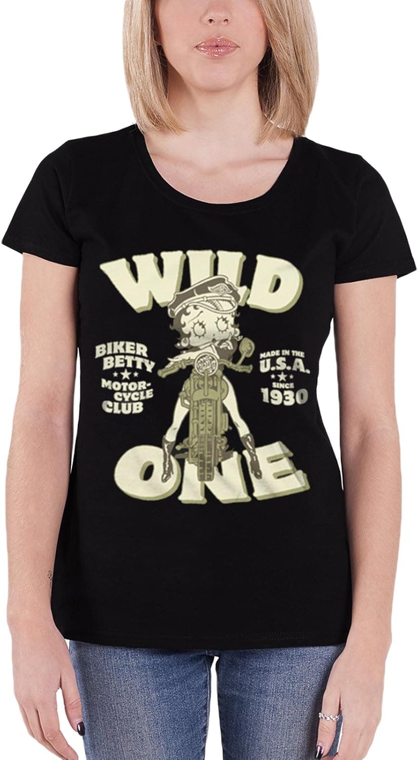 Betty Boop Officially Licensed Merchandise MC Club Girly T-Shirt