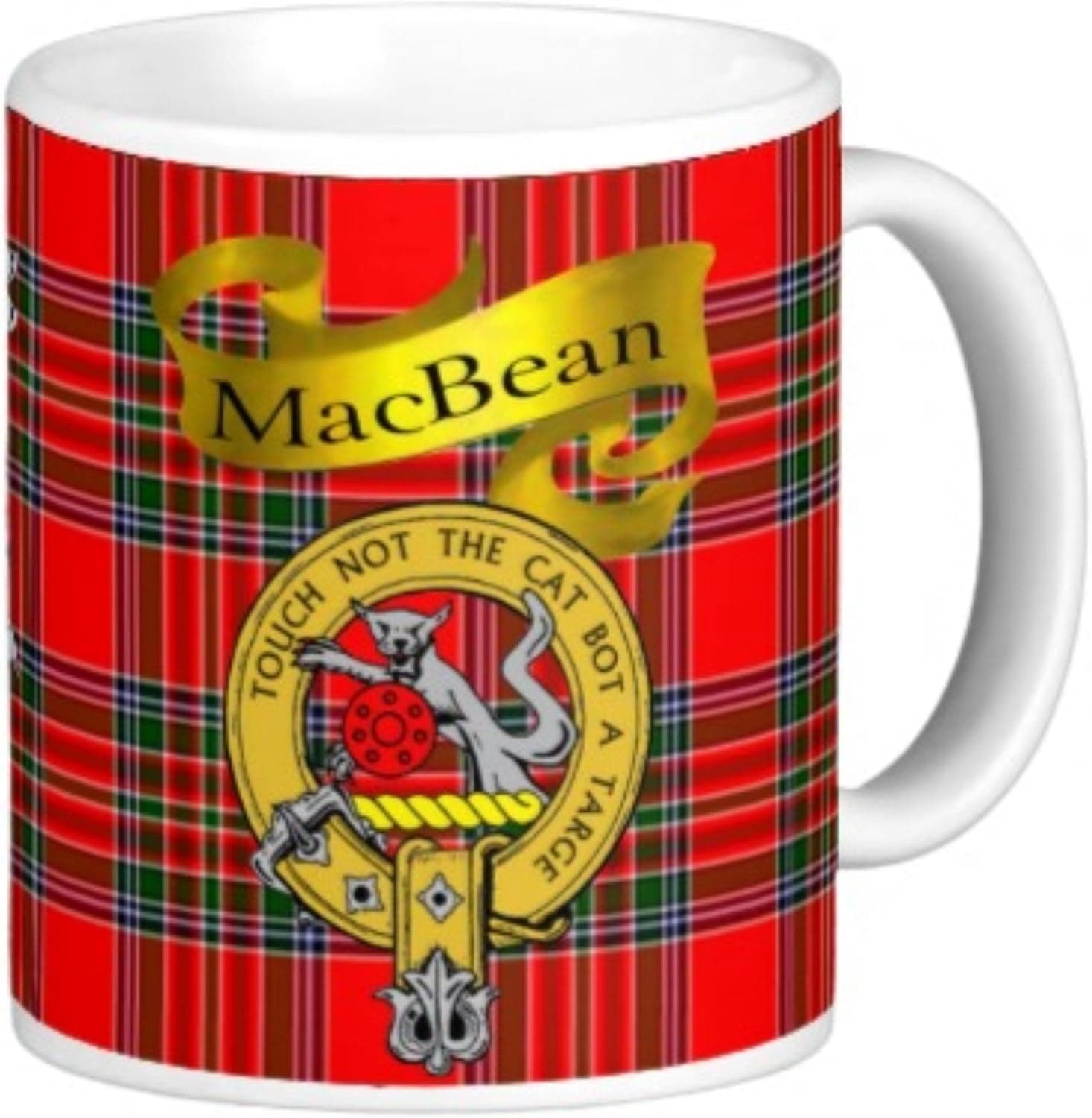 The Image Shark Scottish Clan MacBean on 11 Oz. Ceramic Coffee Mug Clan crest on both sides