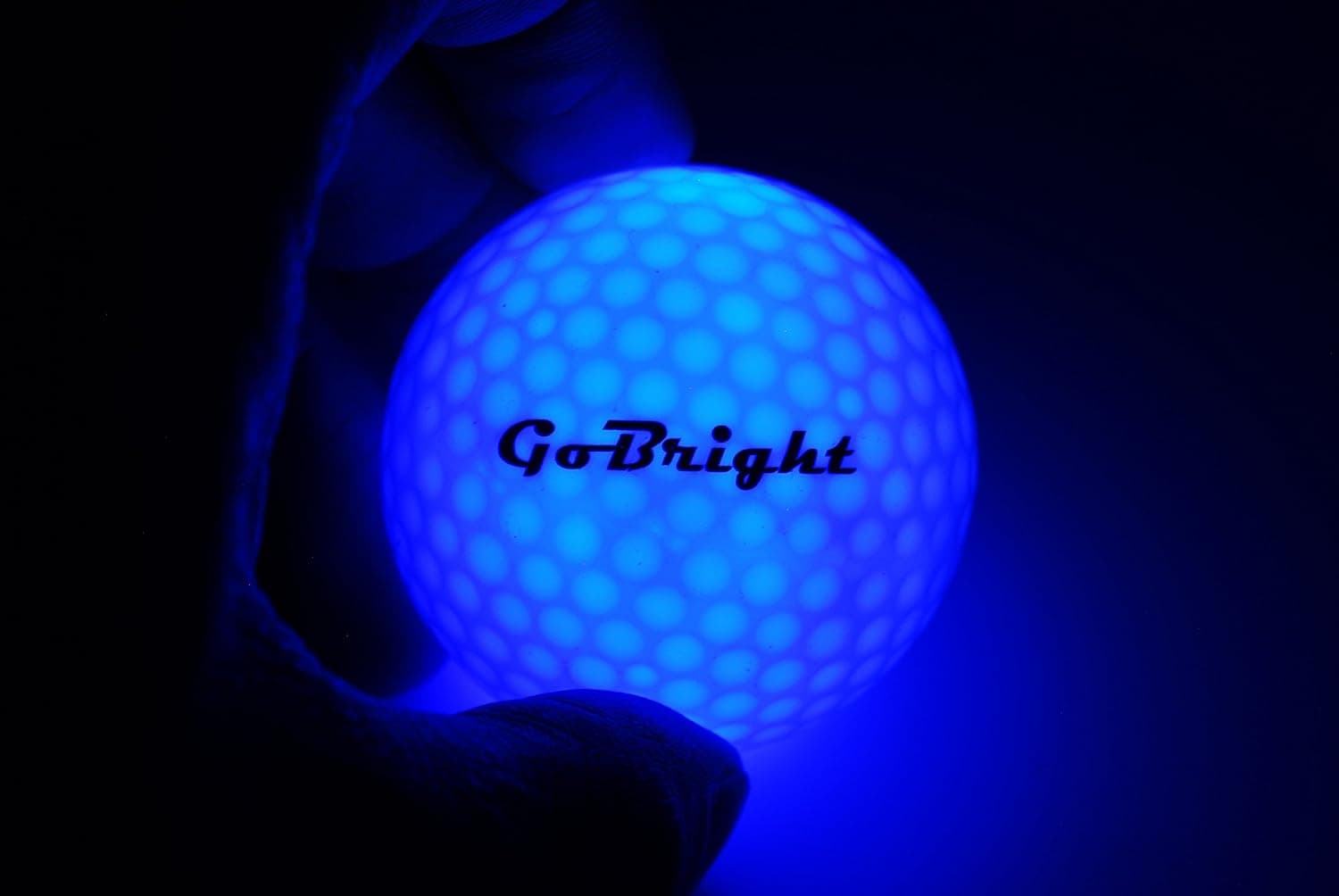 GoBright LED Light Up Golf Balls - Ultra Bright Glow in The Dark Night Golf Balls - Multi Color Choice of Red, White, Blue, Green, Pink, Orange - Pack of 2, 3, 4, & 6