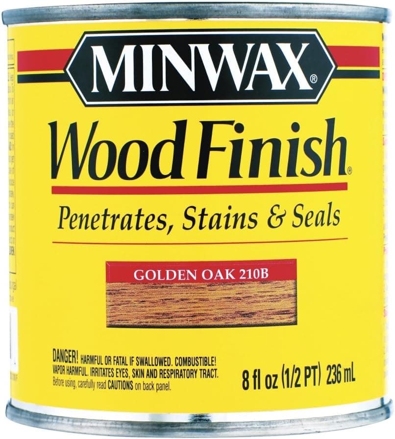 STAIN MINWX8OZ GOLDN OAK