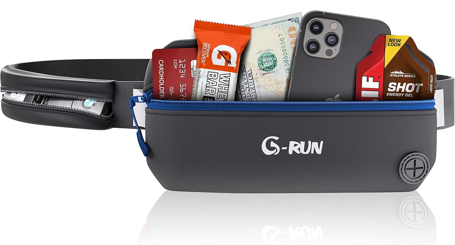 Women’s Running Belt – Mens Waist Pack Jogging Hiking Cycling Runners Phone Pouch Fits IPhone 13, Max, iPhone 12 Pro, 11, XS, XR, X, 8 Plus, 7, 6