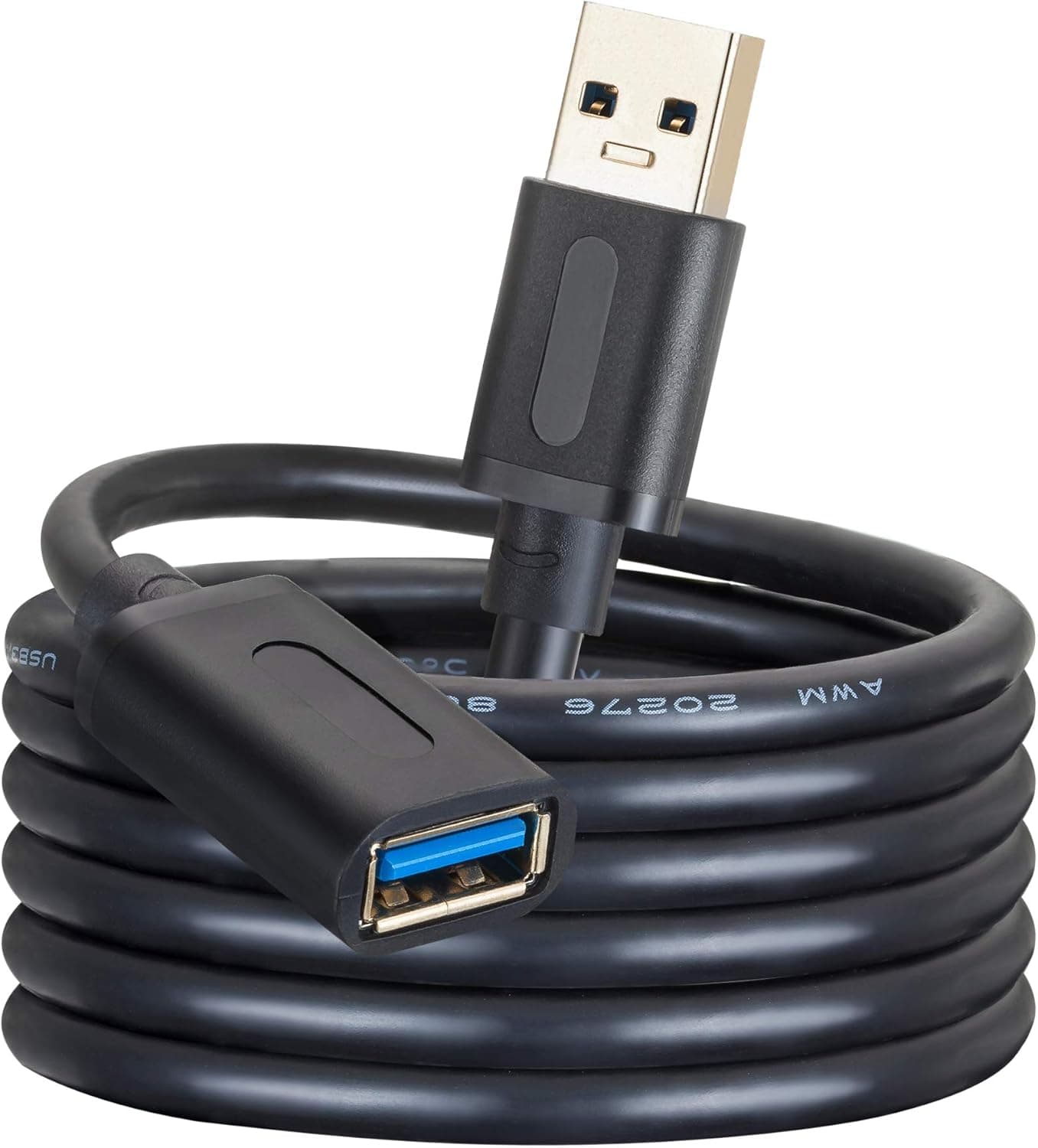 USB 3.0 Extension Cable 25Ft,USB 3.0 High Speed Extender Cord Type A Male to A Female for Playstation, Xbox, USB Flash Drive, Card Reader, Hard Drive,Keyboard, Printer, Scanner(25Ft/8M)