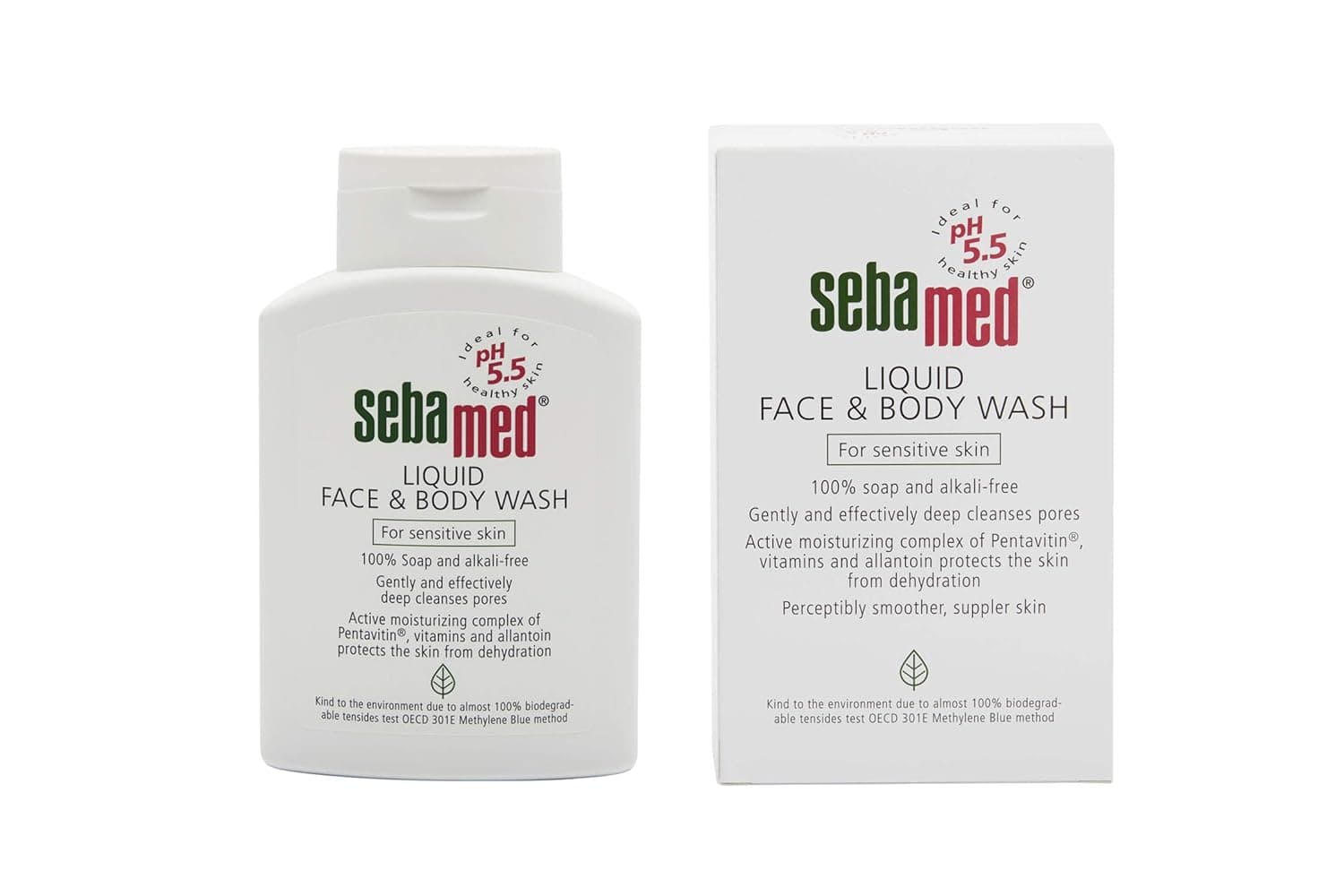 Sebamed Liquid Face & Body Wash Mild and Gentle Hydrating Cleanser for Sensitive Skin (200mL)