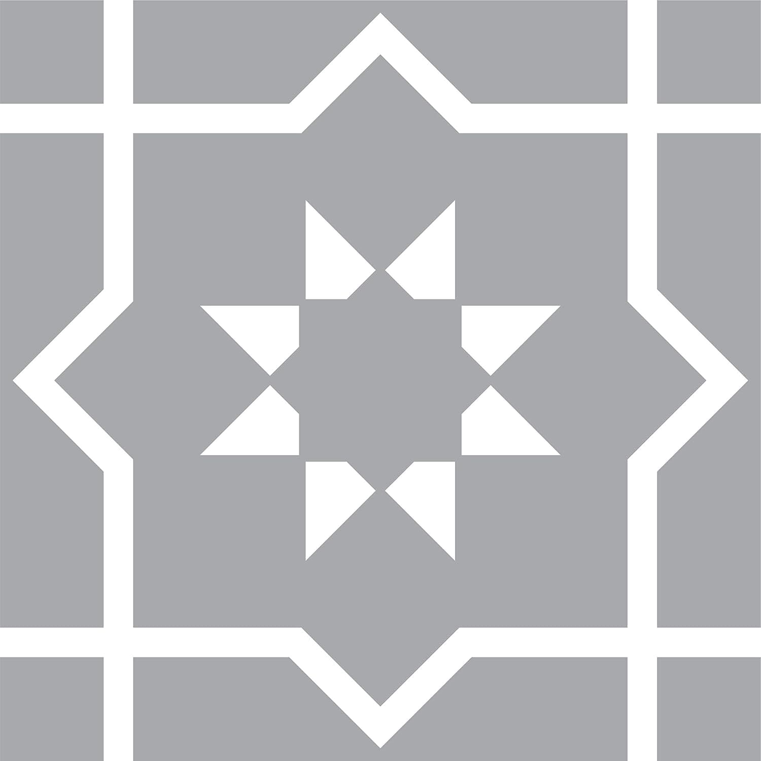 Mi Alma Black and White Tile Stickers Peel and Stick Tile Stickers 24 PC Set backsplash Tile Decals Bathroom & Kitchen Vinyl Wall Decals Just Peel Stick Home Decor (Gray & White, 6x6 Inch)