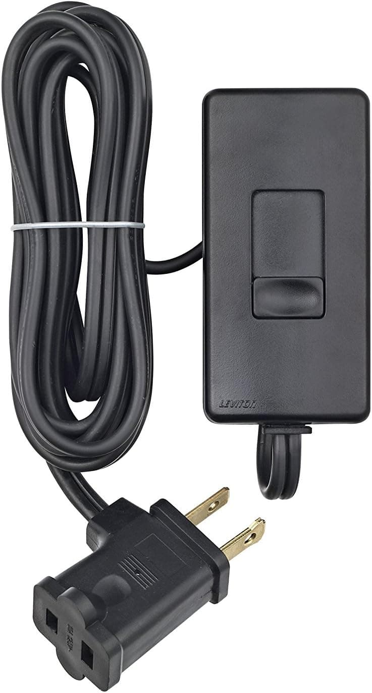 Leviton R15-Tbl03-10e 120v Black Universal Led, Cfl, Incandescent Tabletop Dimmer
