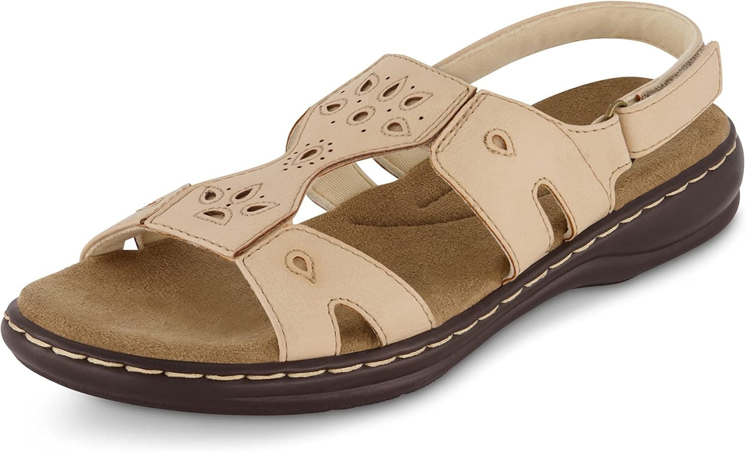 CUSHIONAIRE Women's Briar comfort sandal +Comfort Foam