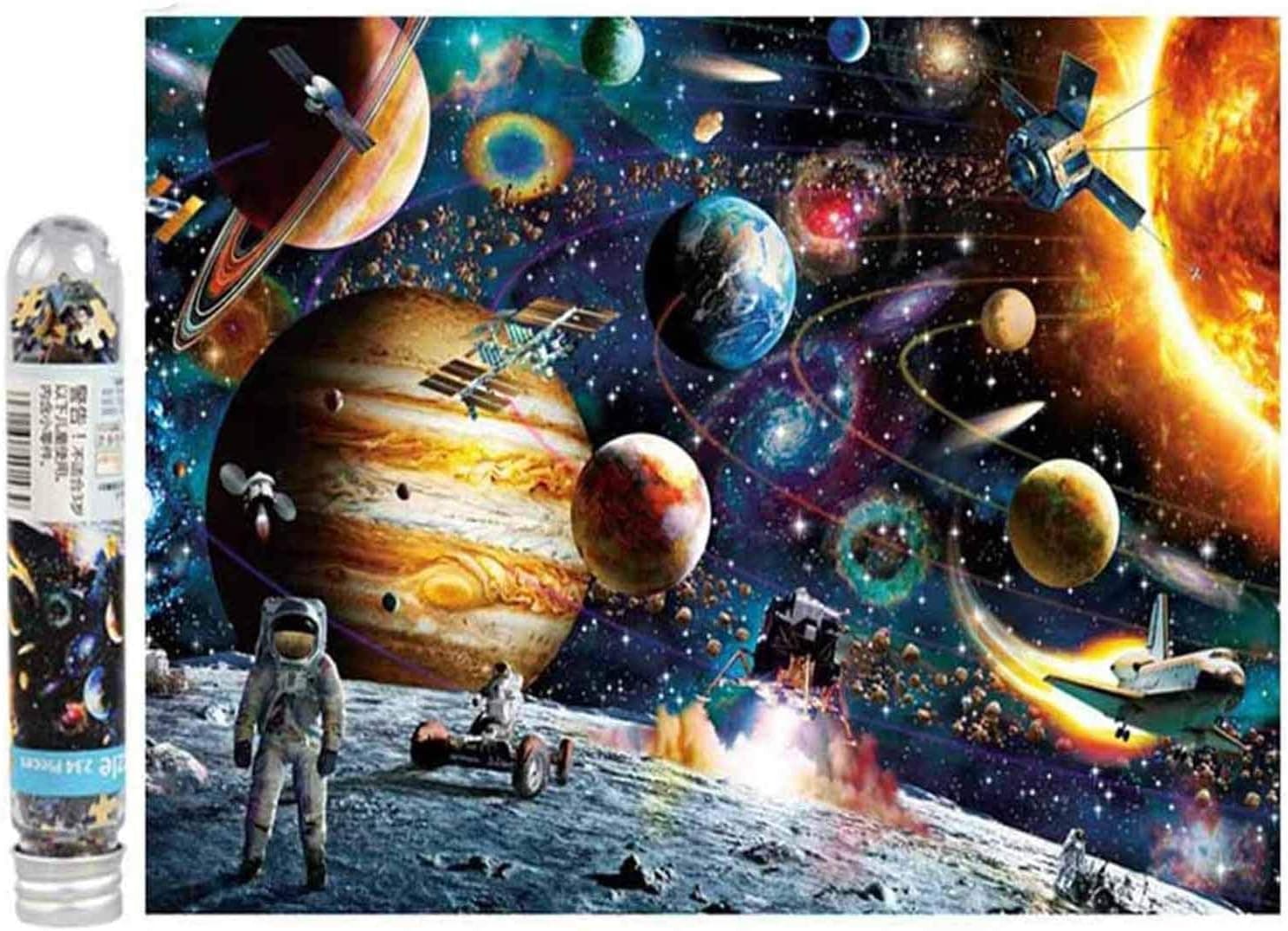 234pcs/set Mini Tubes Jigsaw Wooden Paper Space Puzzle Adult Creative Toy Puzzles Gift for Adult