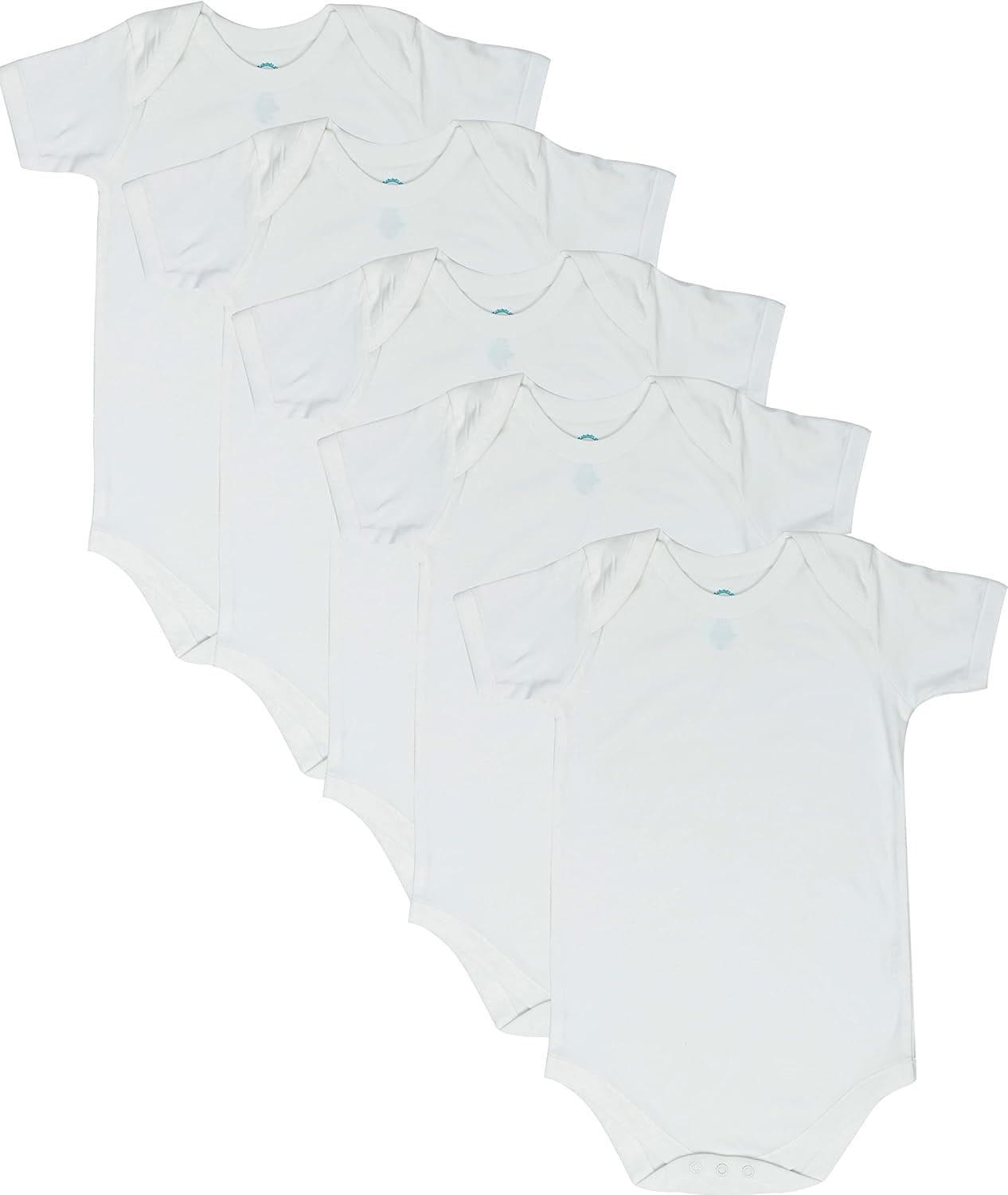 CBObaby Toddler Bodysuit Short Sleeve Envelope Neck 5-Pack