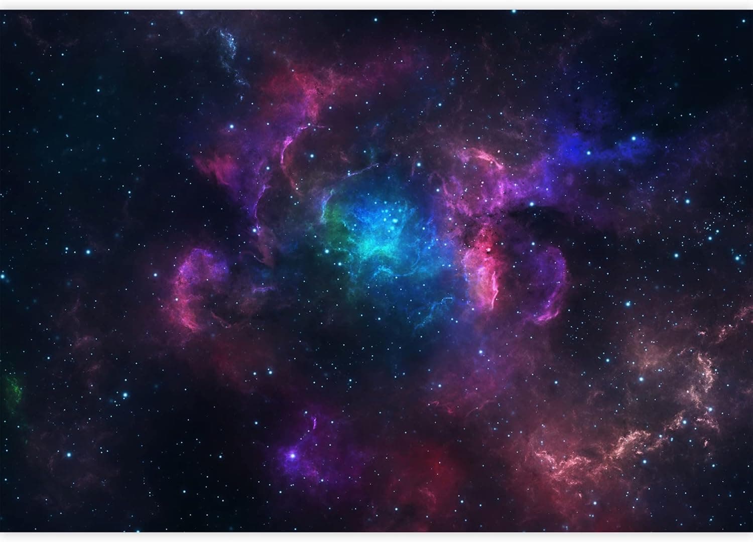 SIGNFORD Wall Mural Galaxy Removable Wallpaper Wall Sticker for Bedroom Living Room - 66x96 inches