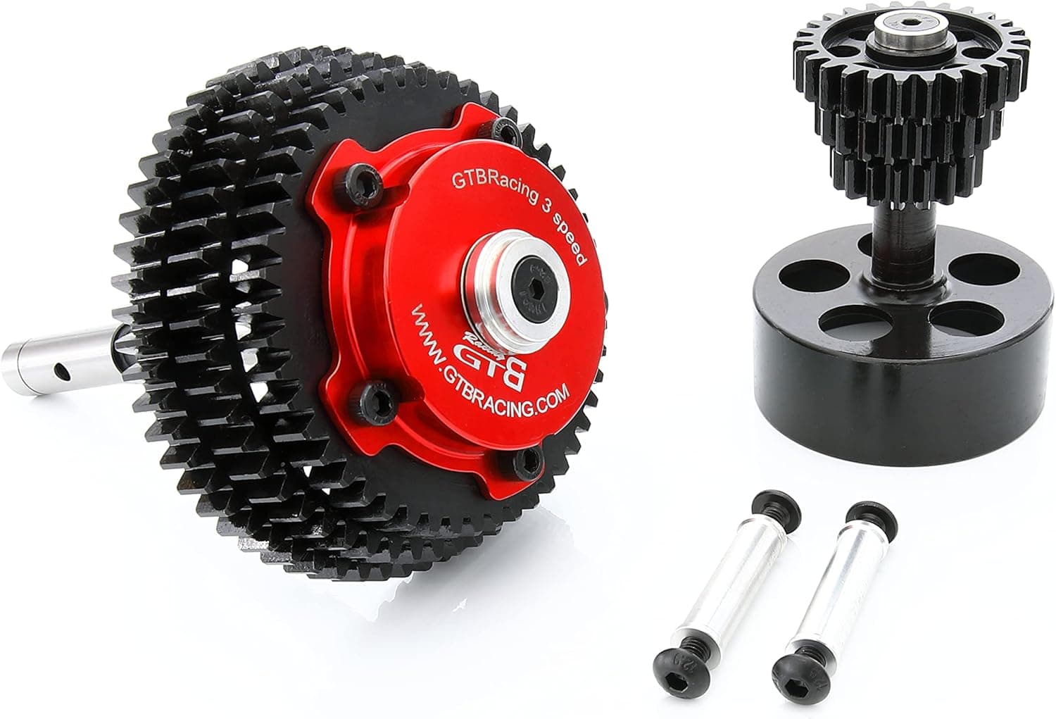 GTBracing CNC All Metal 3 Three Speed Variable Gear Shift Transmission Kit System II Generation for 1/5 RC 1:5 Gas Car HPI KM Rovan Baja 5b